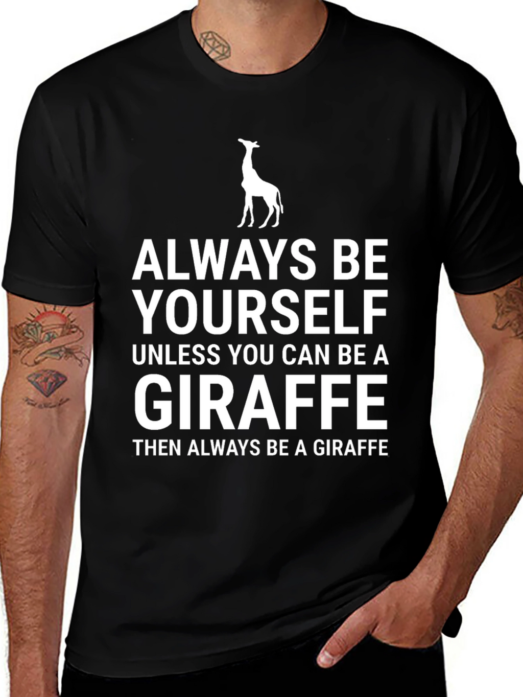 Always Be Yourself Giraffe Graphic Tee