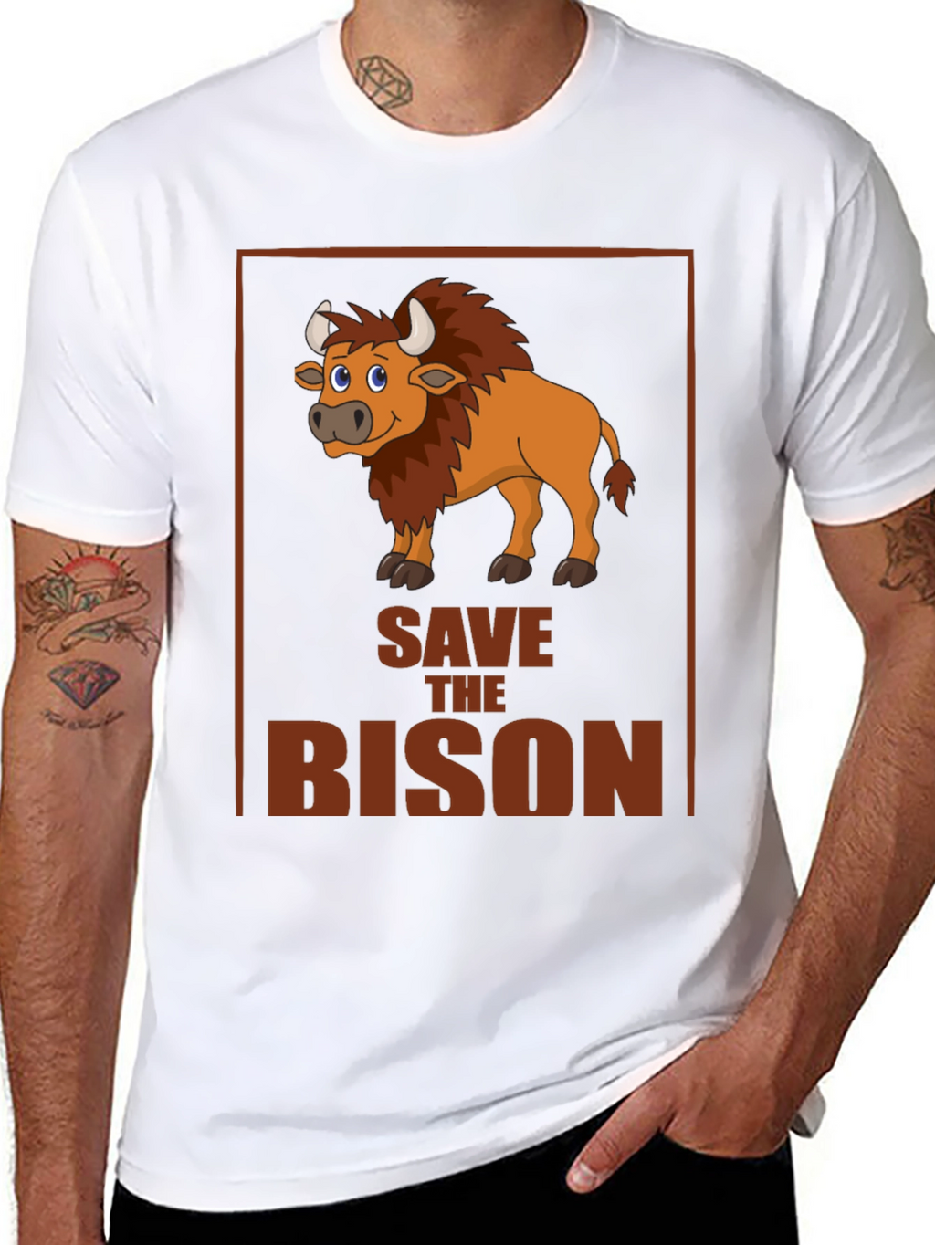 Save the Bison Graphic T-Shirt