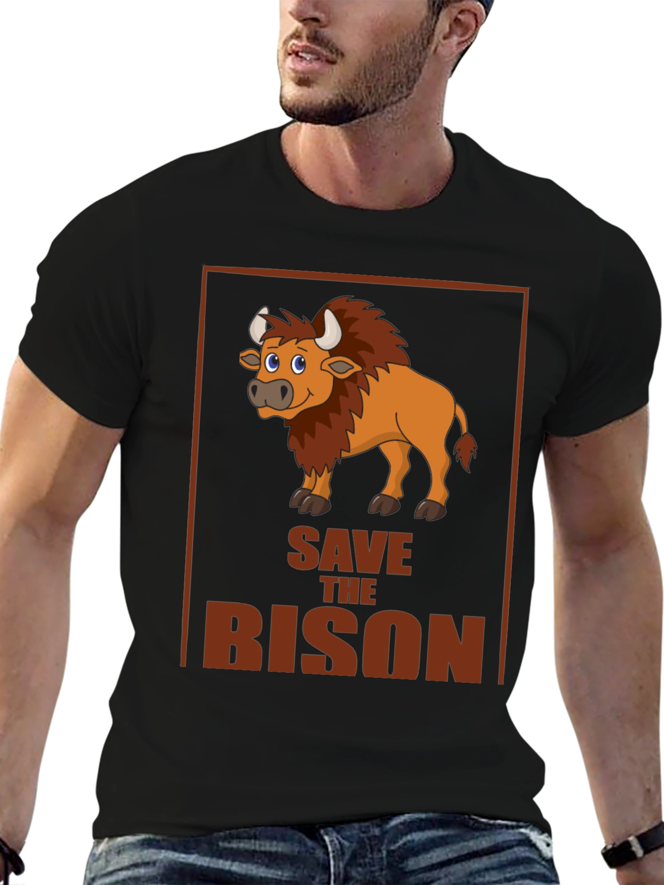 Save the Bison Graphic T-Shirt