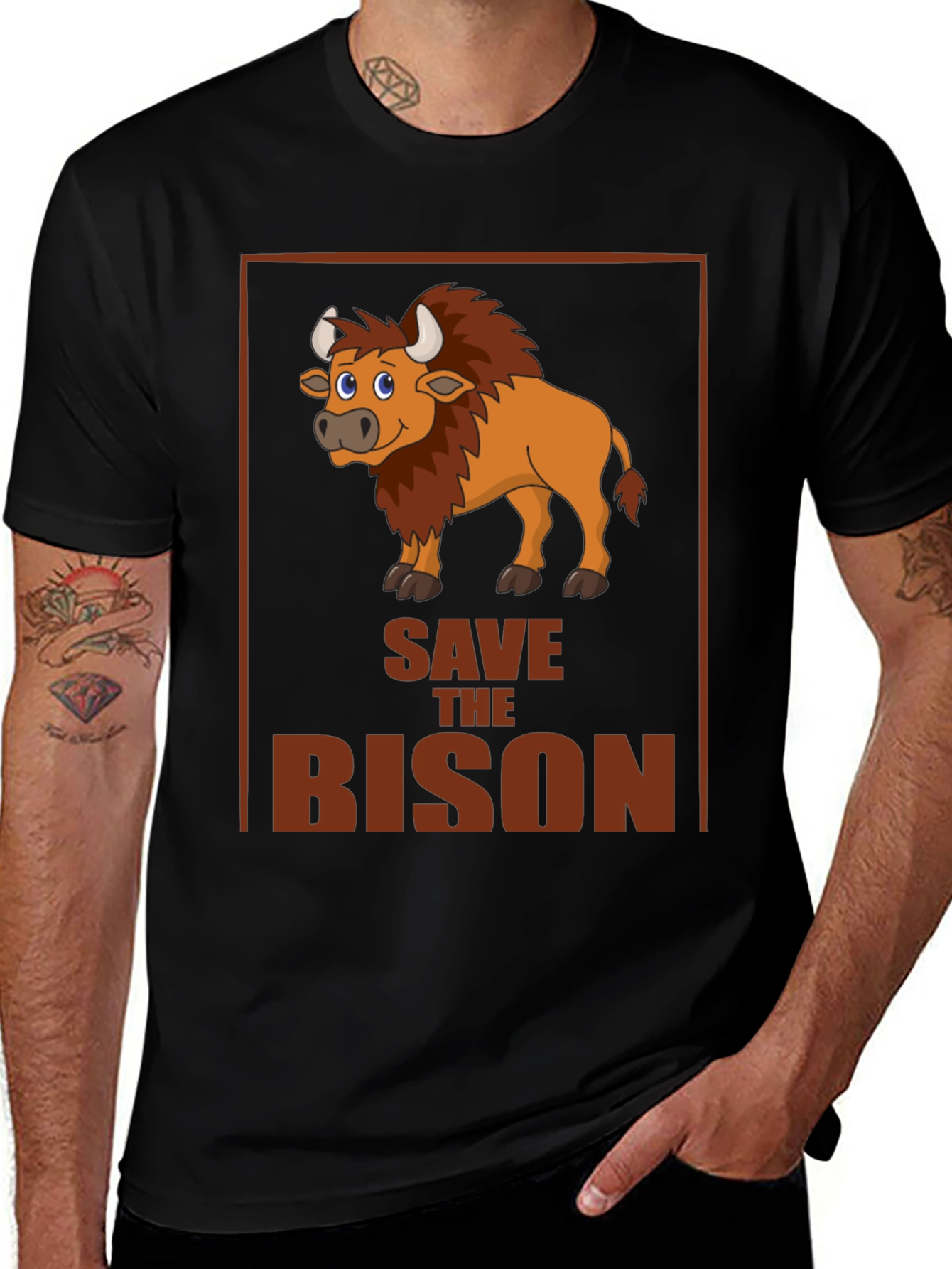 Save the Bison Graphic T-Shirt
