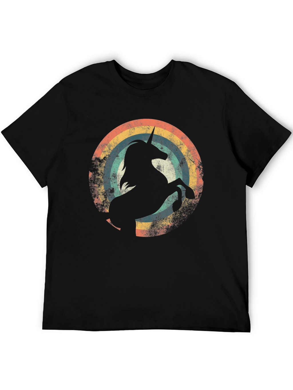 Retro Unicorn Rainbow Graphic Tee