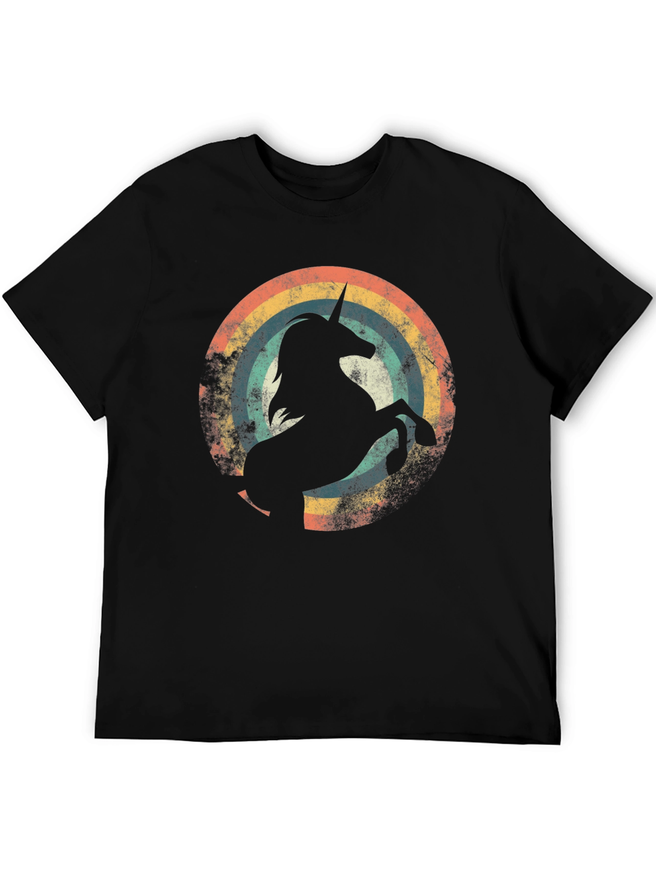 Retro Unicorn Rainbow Graphic Tee