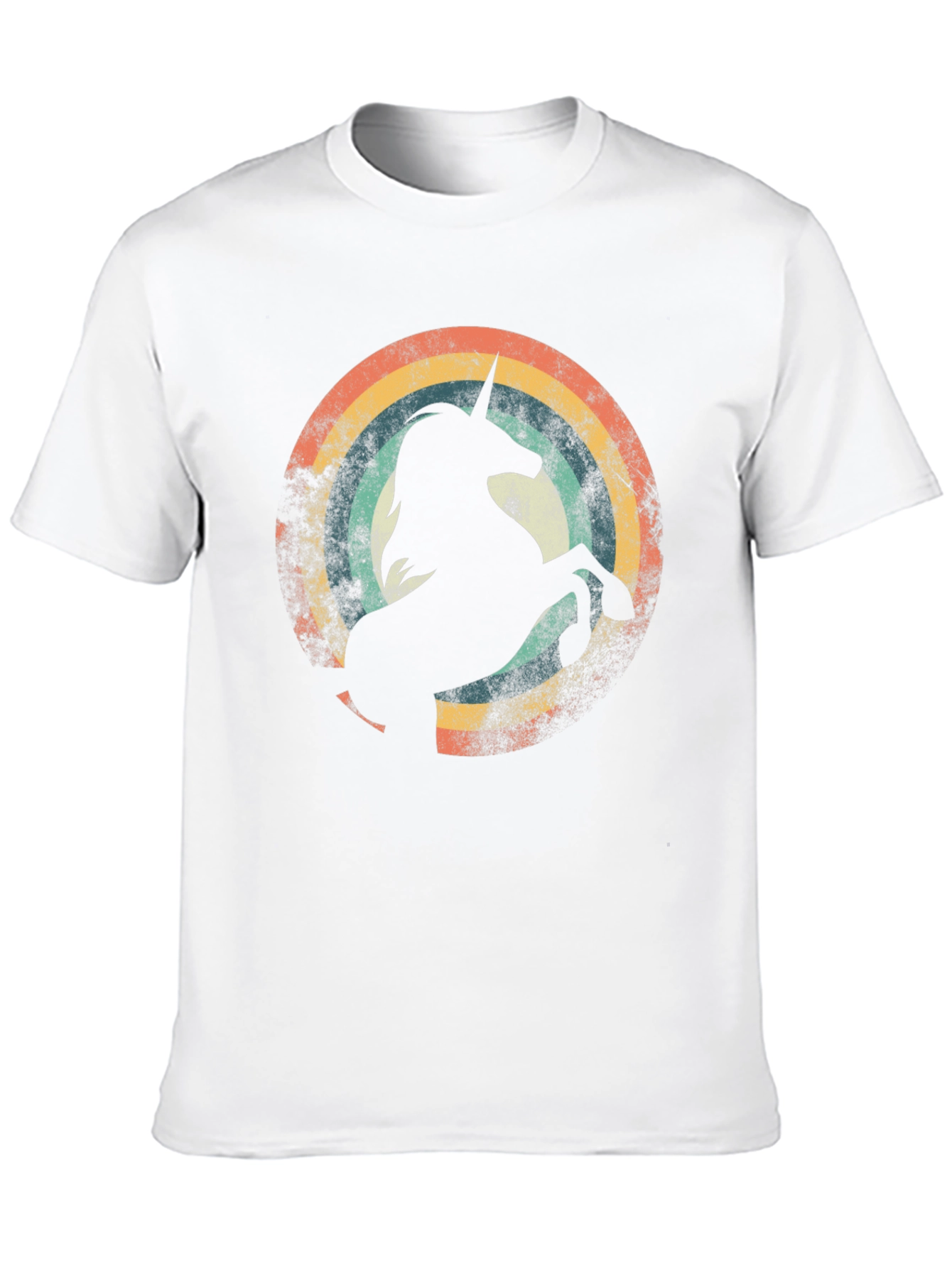 Retro Unicorn Rainbow Graphic Tee