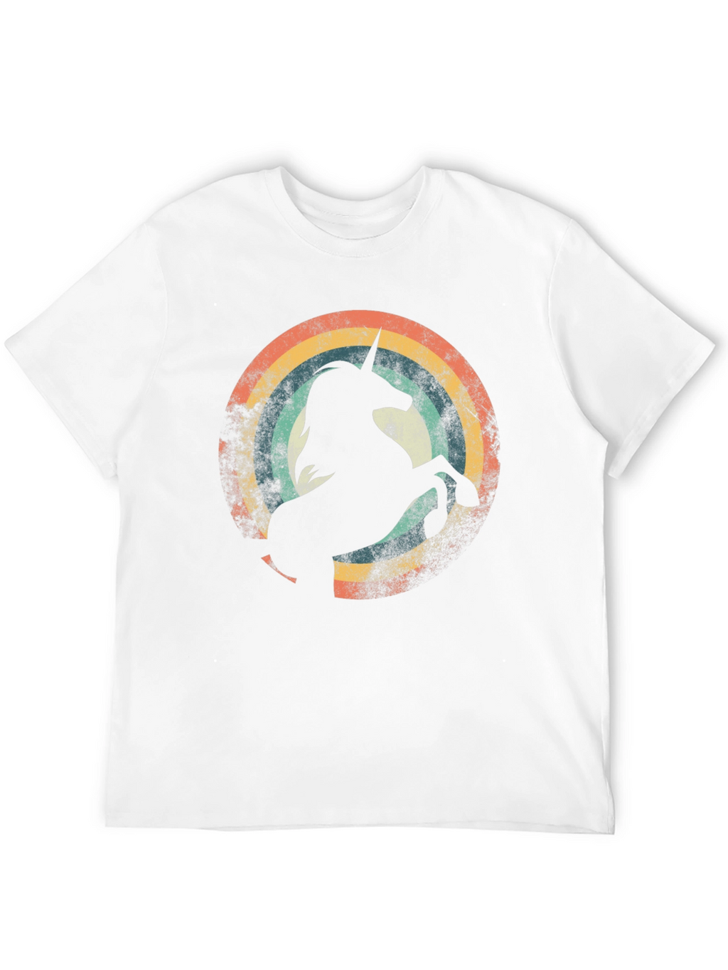 Retro Unicorn Rainbow Graphic Tee
