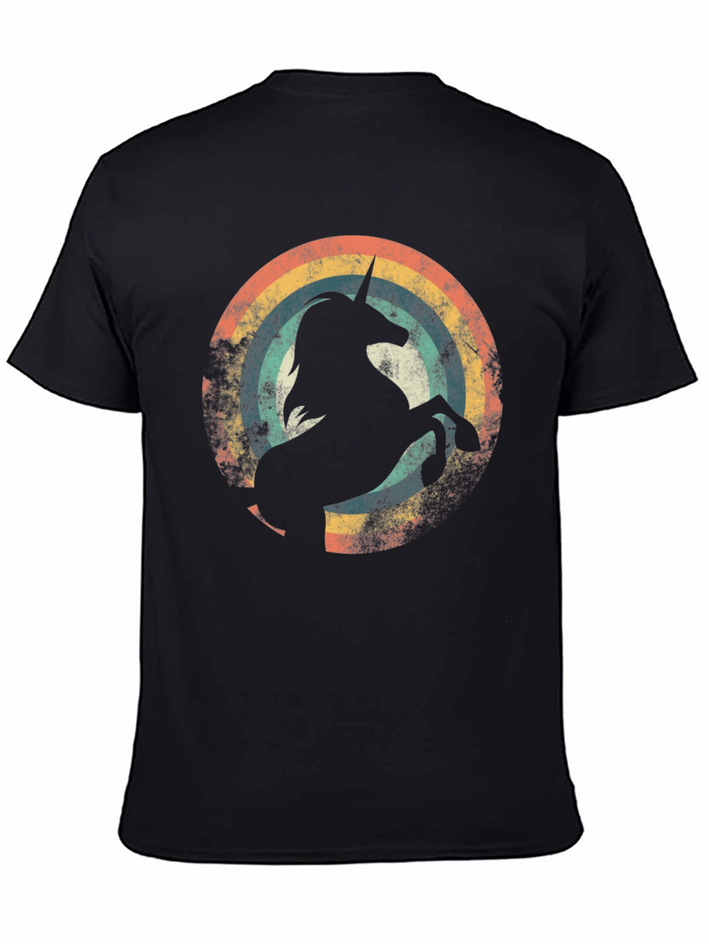 Retro Unicorn Rainbow Graphic Tee