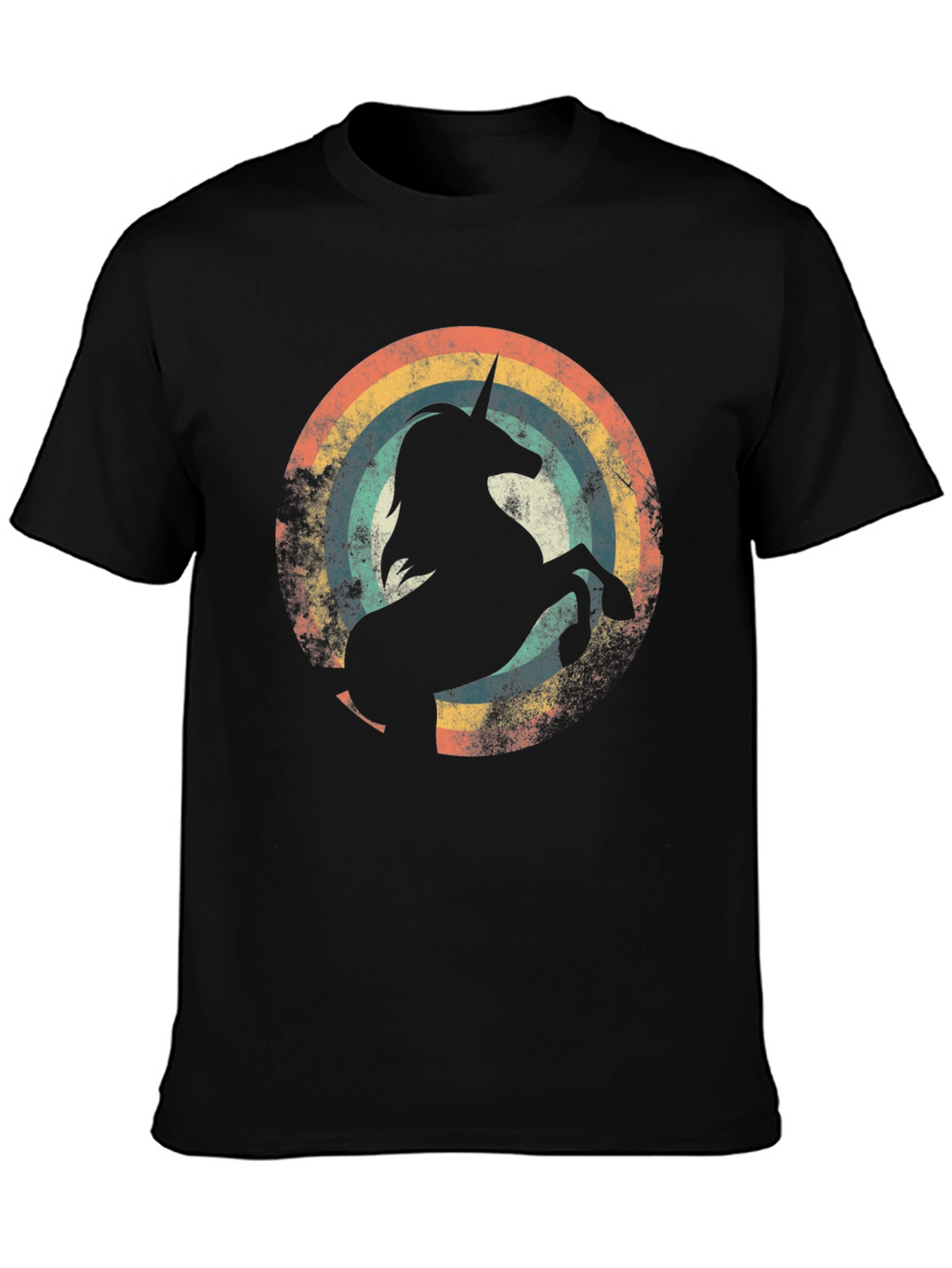 Retro Unicorn Rainbow Graphic Tee
