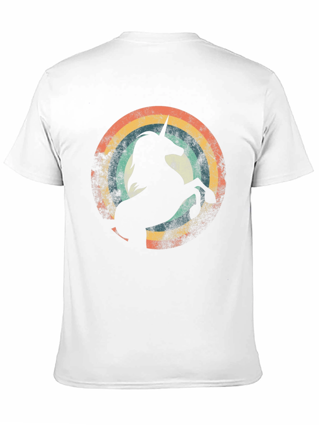 Retro Unicorn Rainbow Graphic Tee