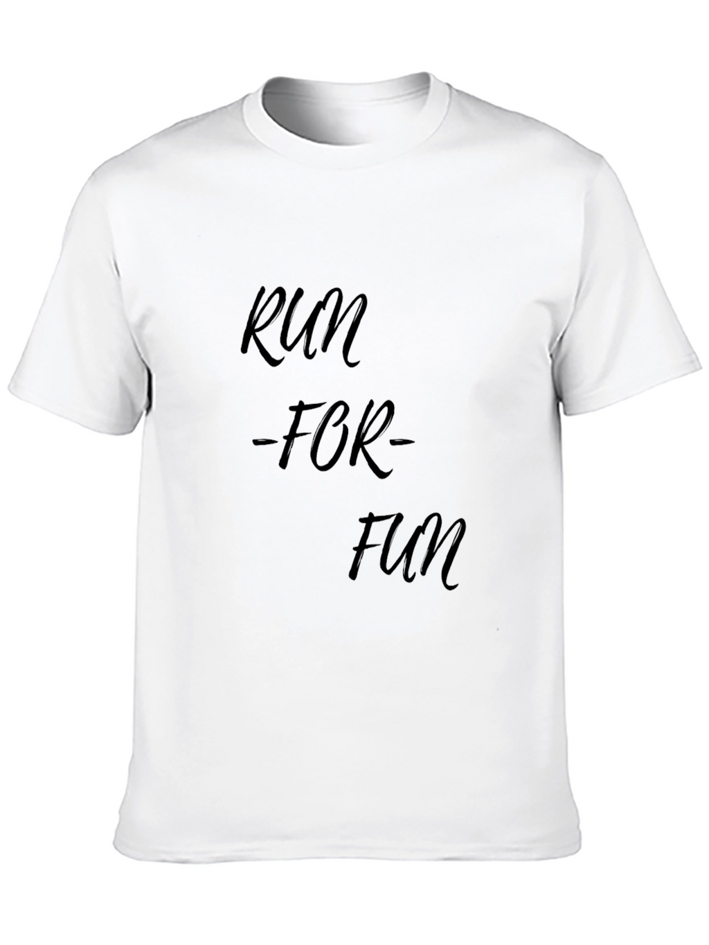 Run For Fun Black T-Shirt Casual Wear