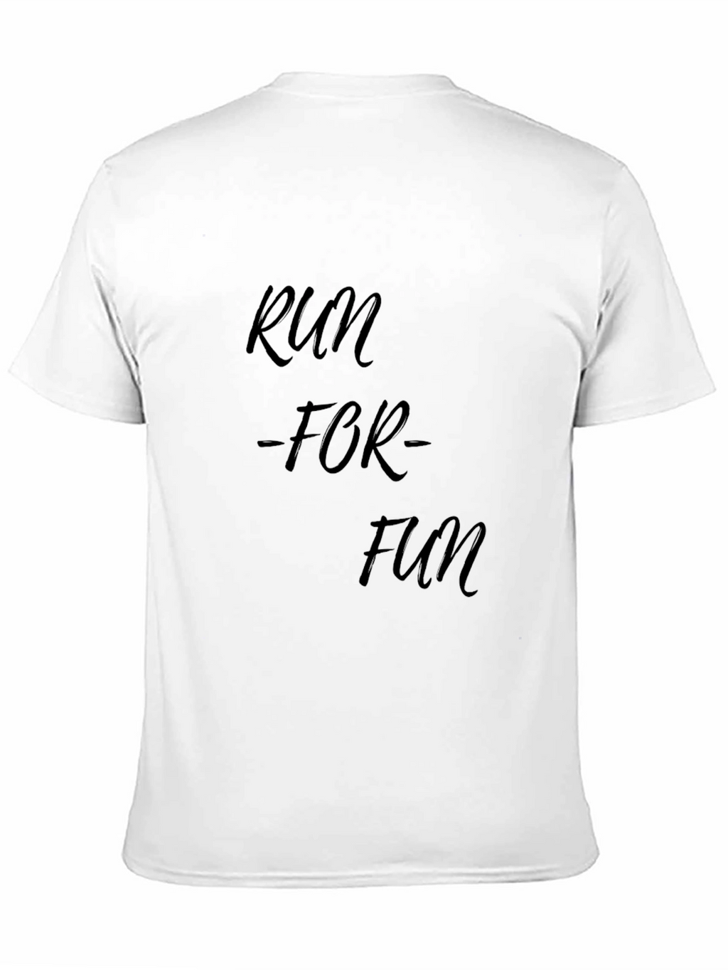 Run For Fun Black T-Shirt Casual Wear