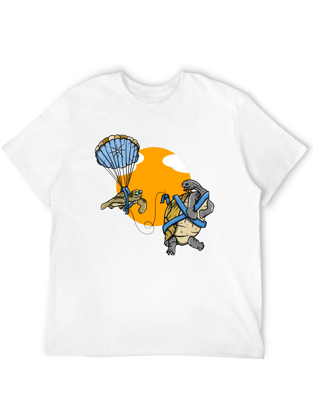 Turtle Parachute Fun Graphic T-Shirt