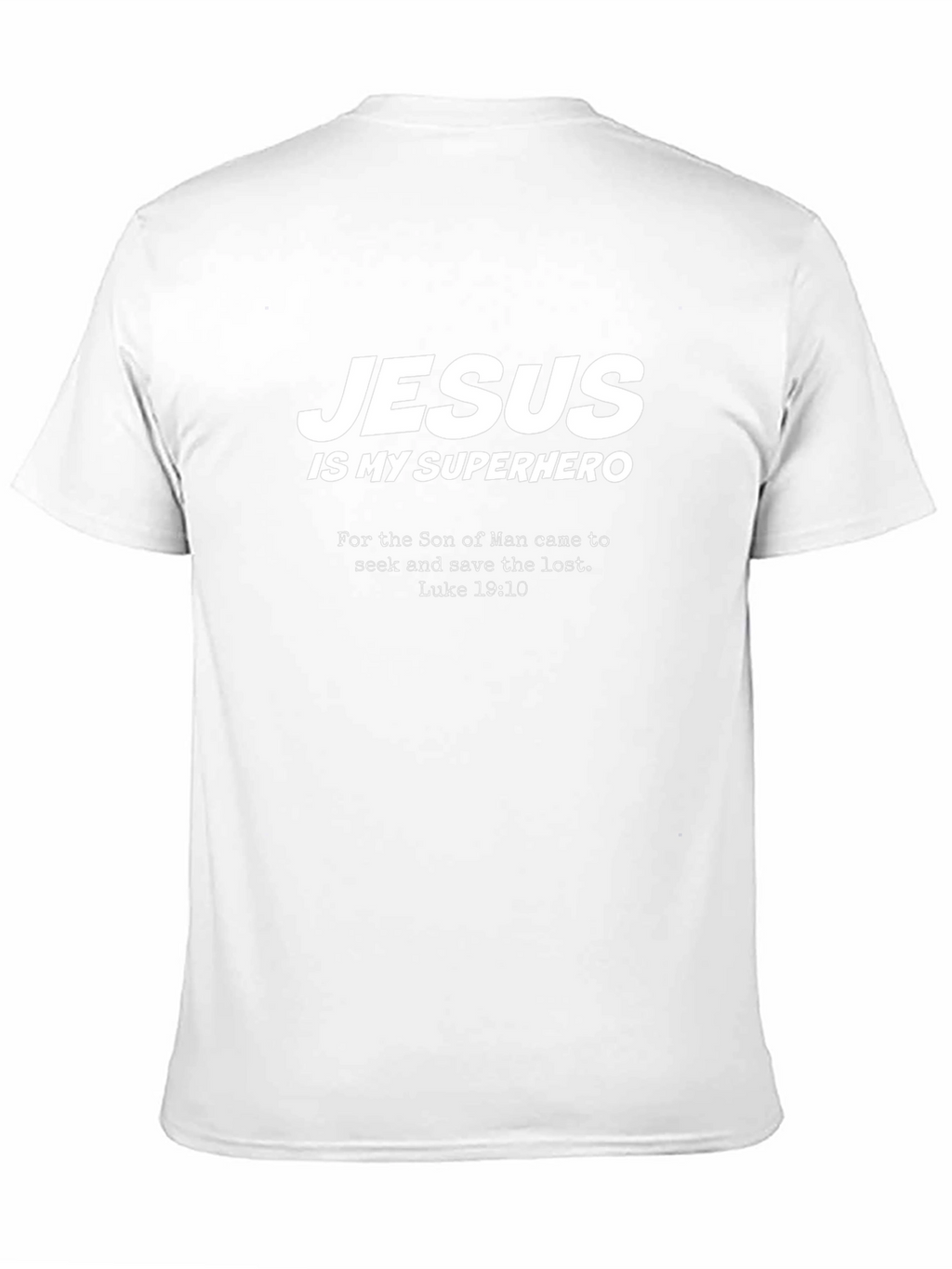 Jesus Is My Superhero Black T-Shirt