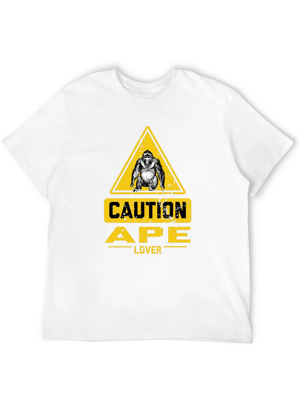Caution Ape Lover Black T-Shirt