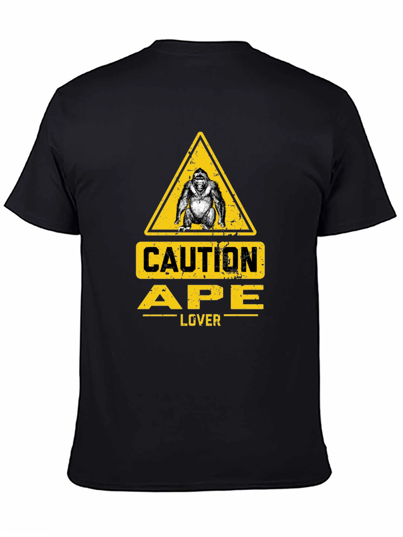 Caution Ape Lover Black T-Shirt