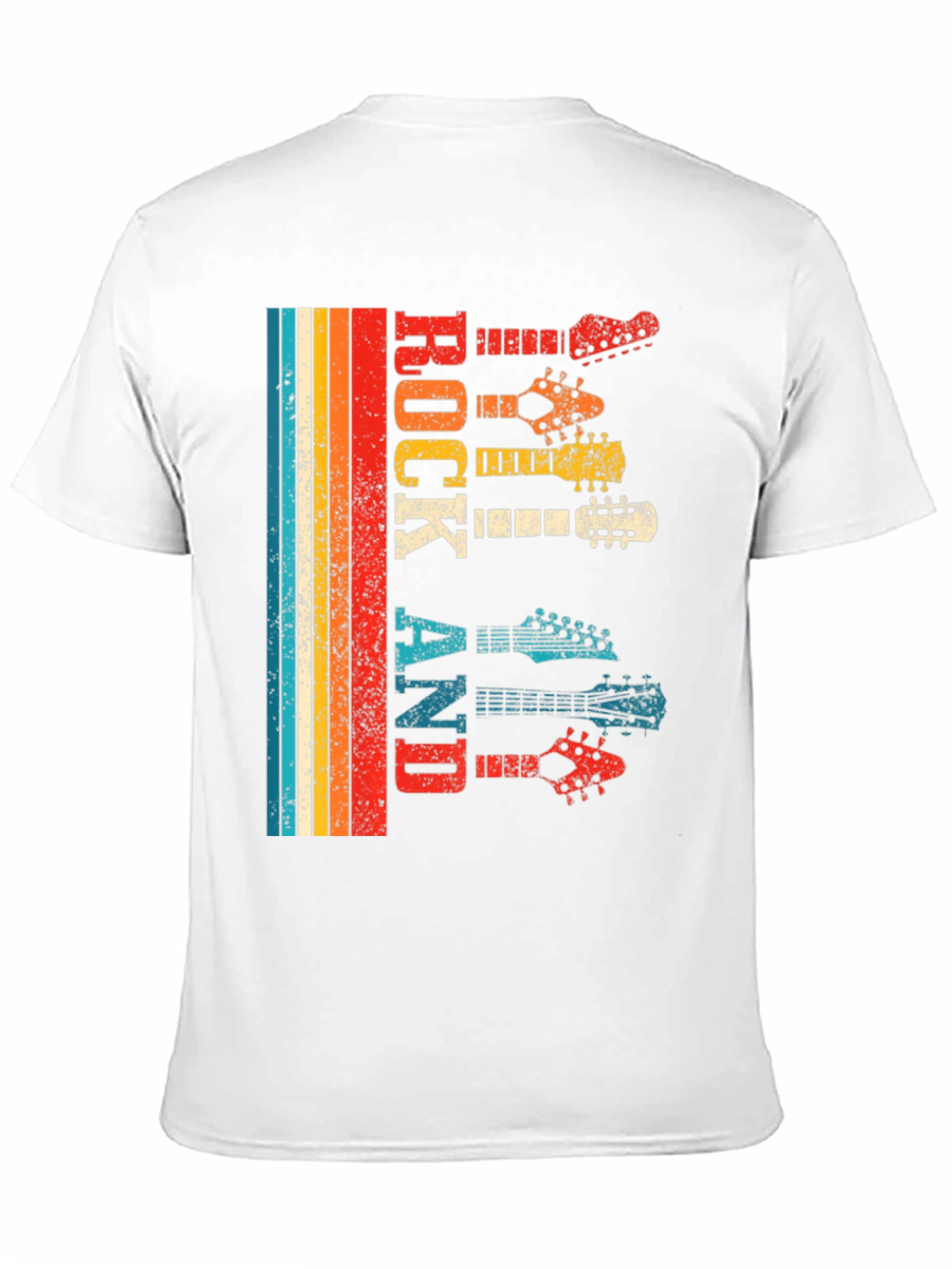 Retro Rock and Roll Guitar T-Shirt