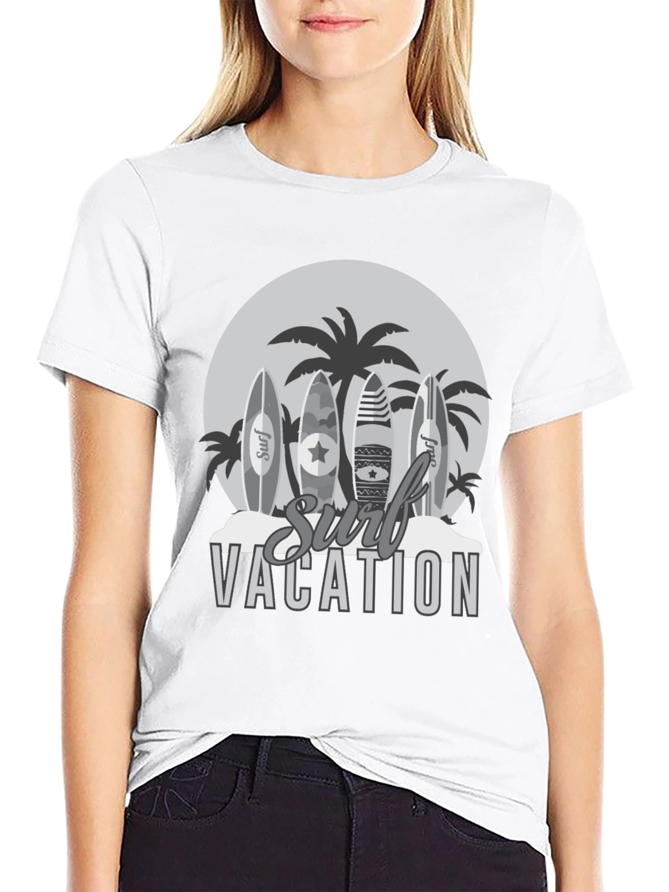 Surf Vacation Graphic T-Shirt - Beach Vibes