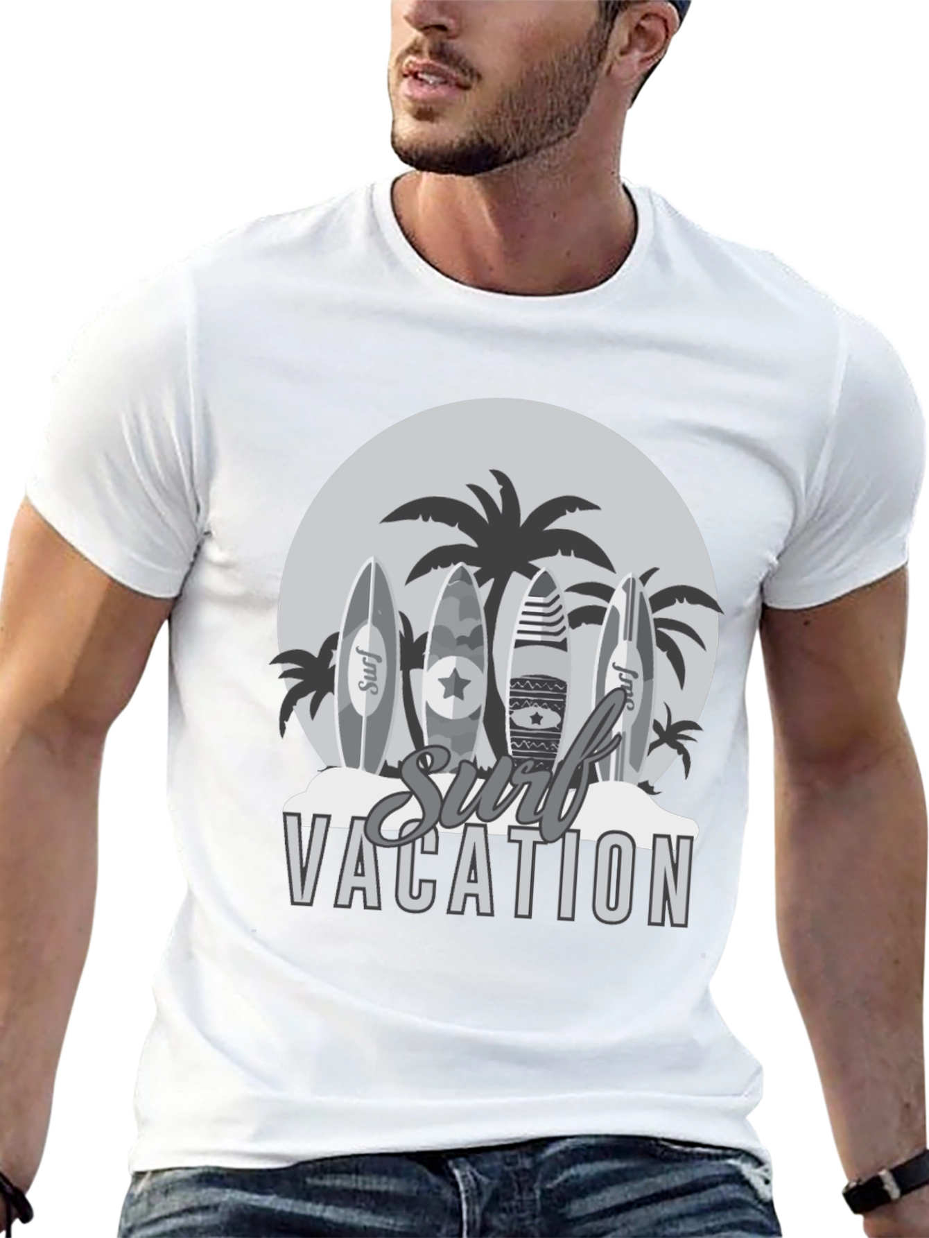 Surf Vacation Graphic T-Shirt - Beach Vibes