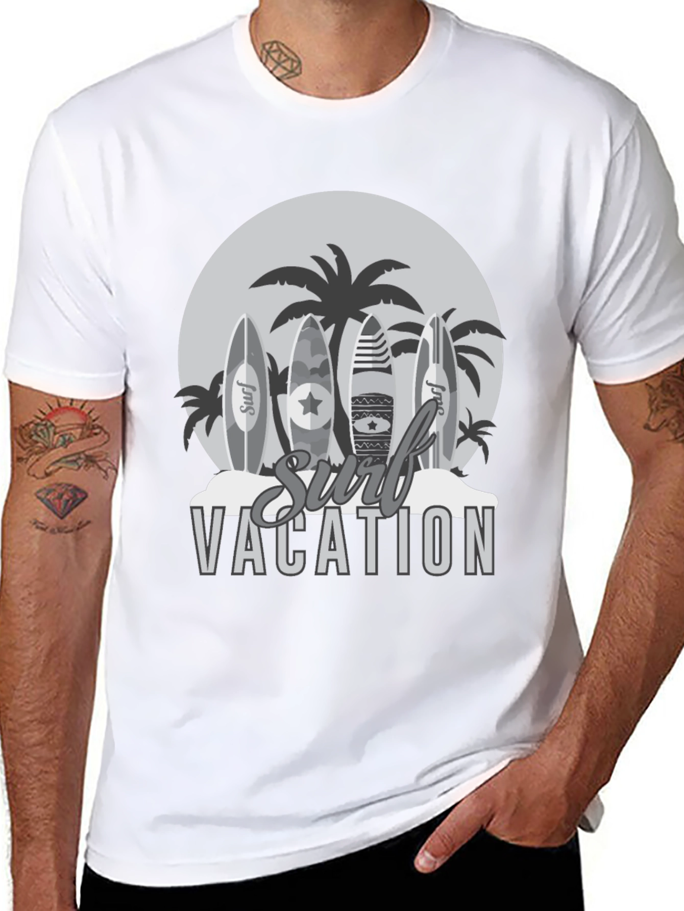 Surf Vacation Graphic T-Shirt - Beach Vibes