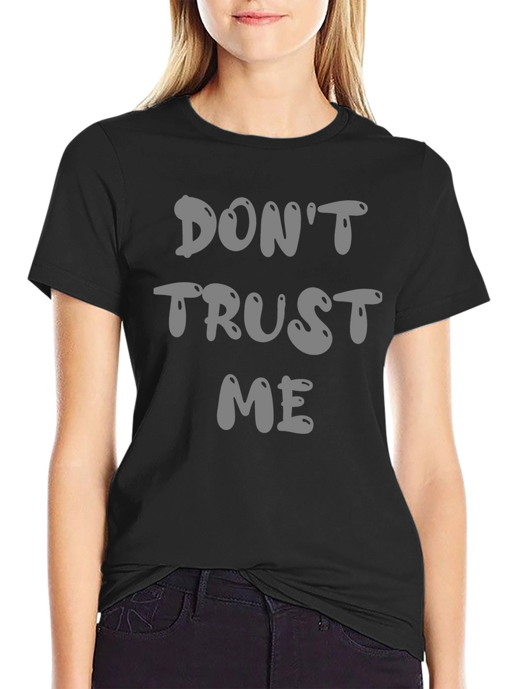 Dont Trust Me Graphic Tee - Black