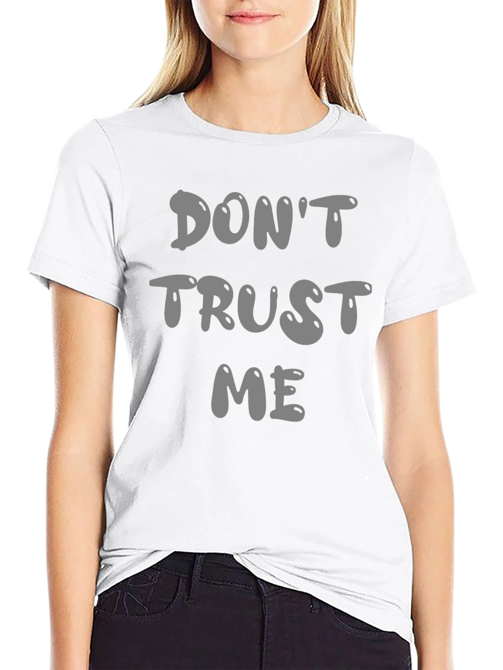 Dont Trust Me Graphic Tee - Black