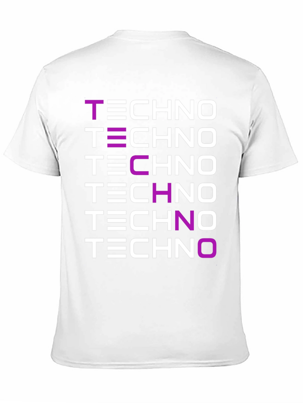 Techno Music Graphic Print Black T-Shirt