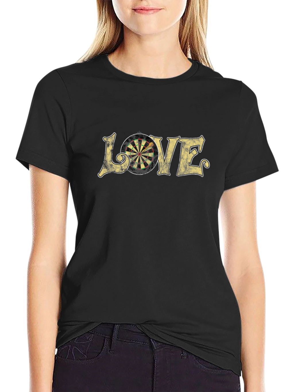 Love Darts Black T-Shirt