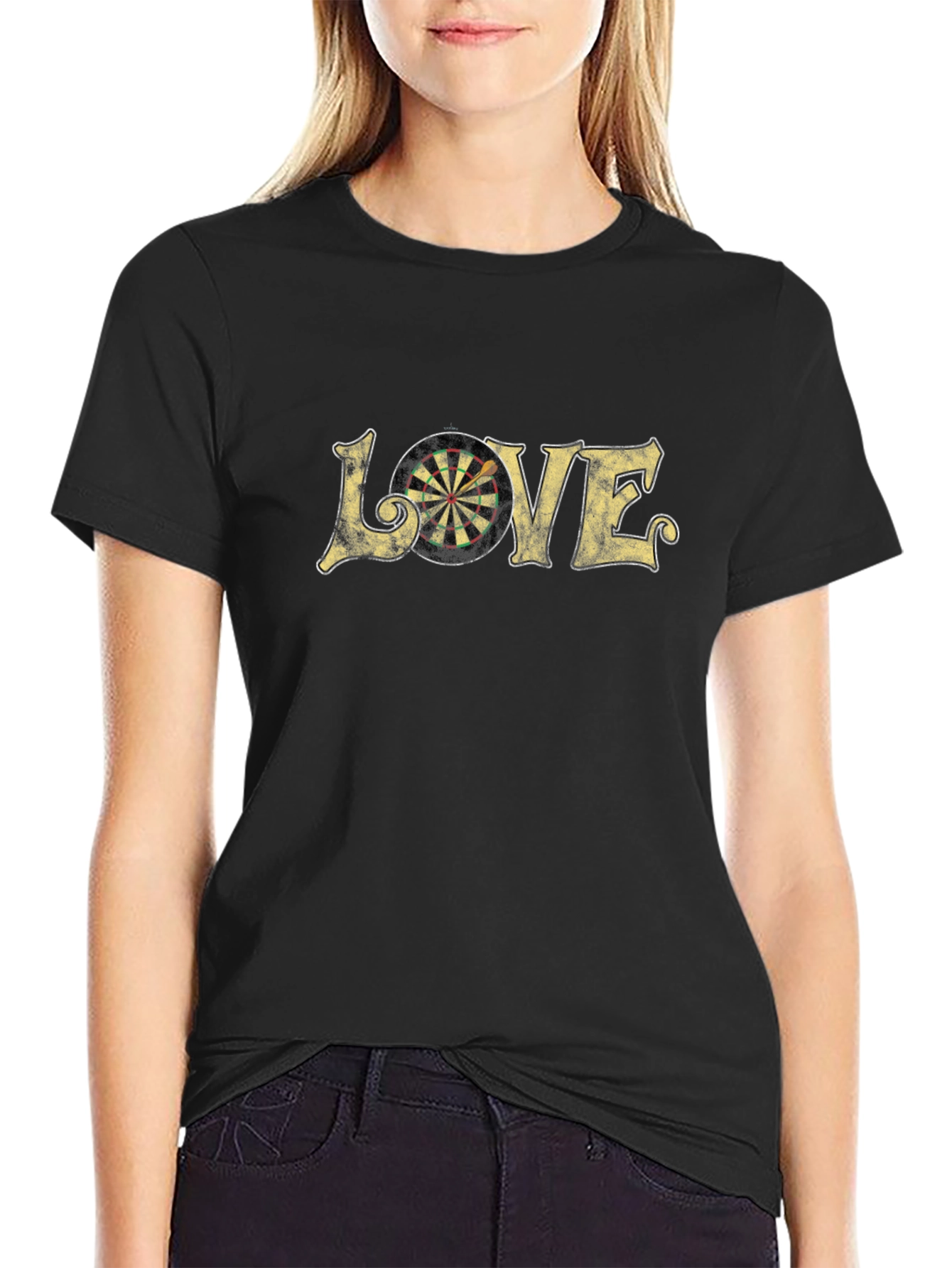 Love Darts Black T-Shirt
