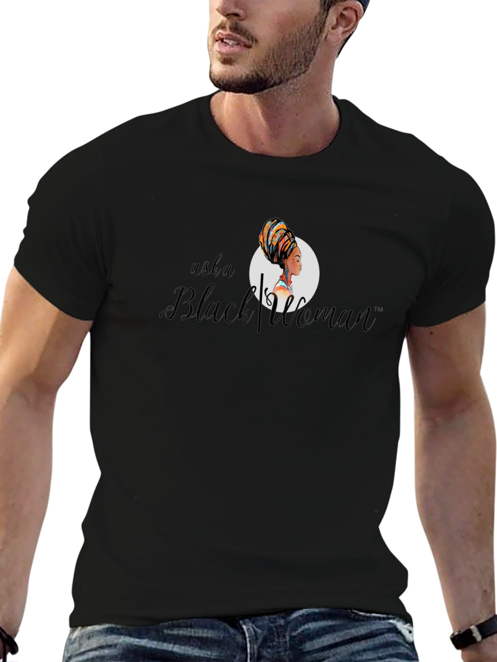 Asha Black Woman T-Shirt