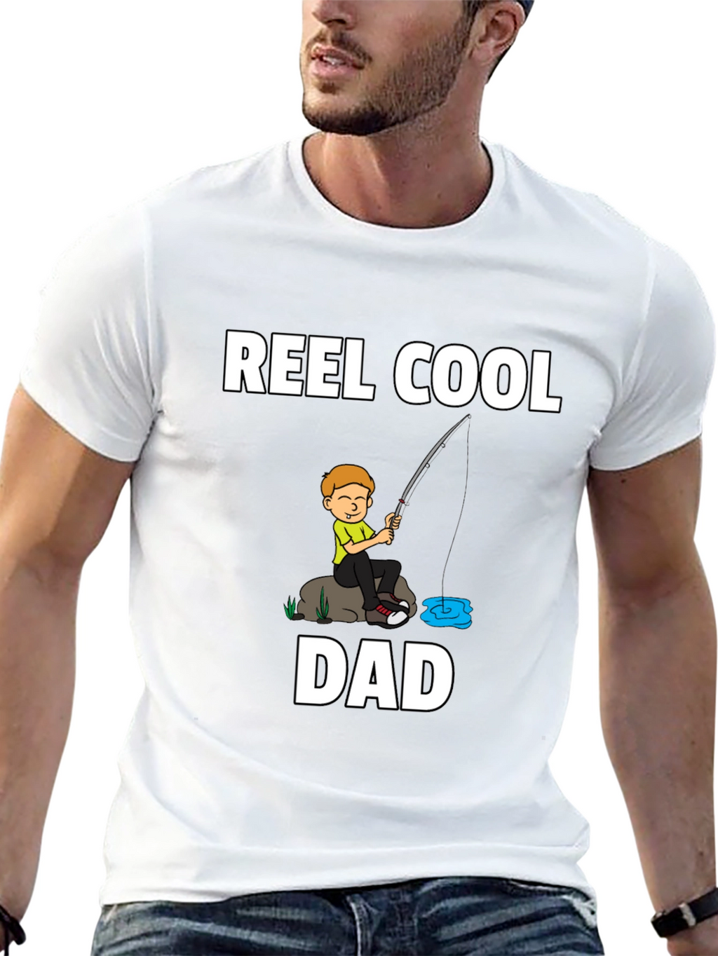 Reel Cool Dad Fishing T-Shirt
