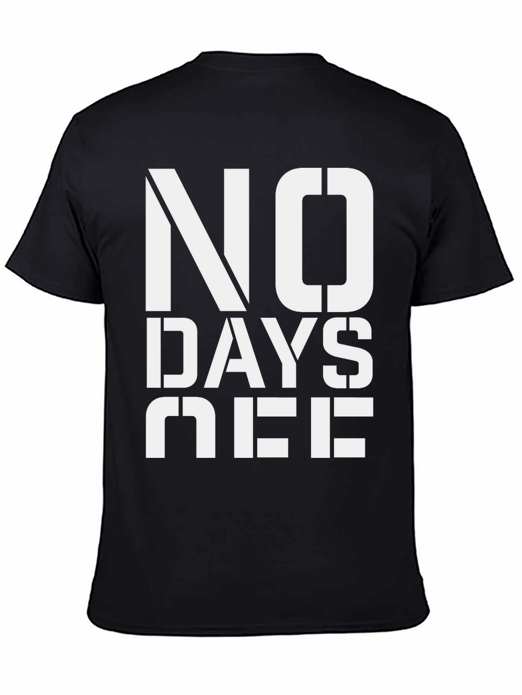 No Days Off Graphic Tee - Black Cotton