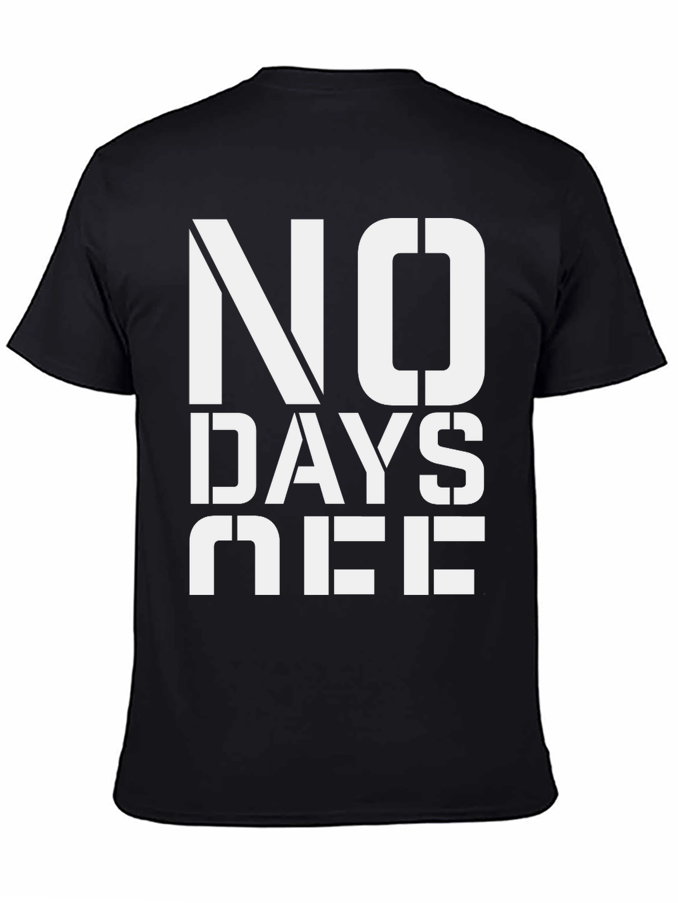 No Days Off Graphic Tee - Black Cotton