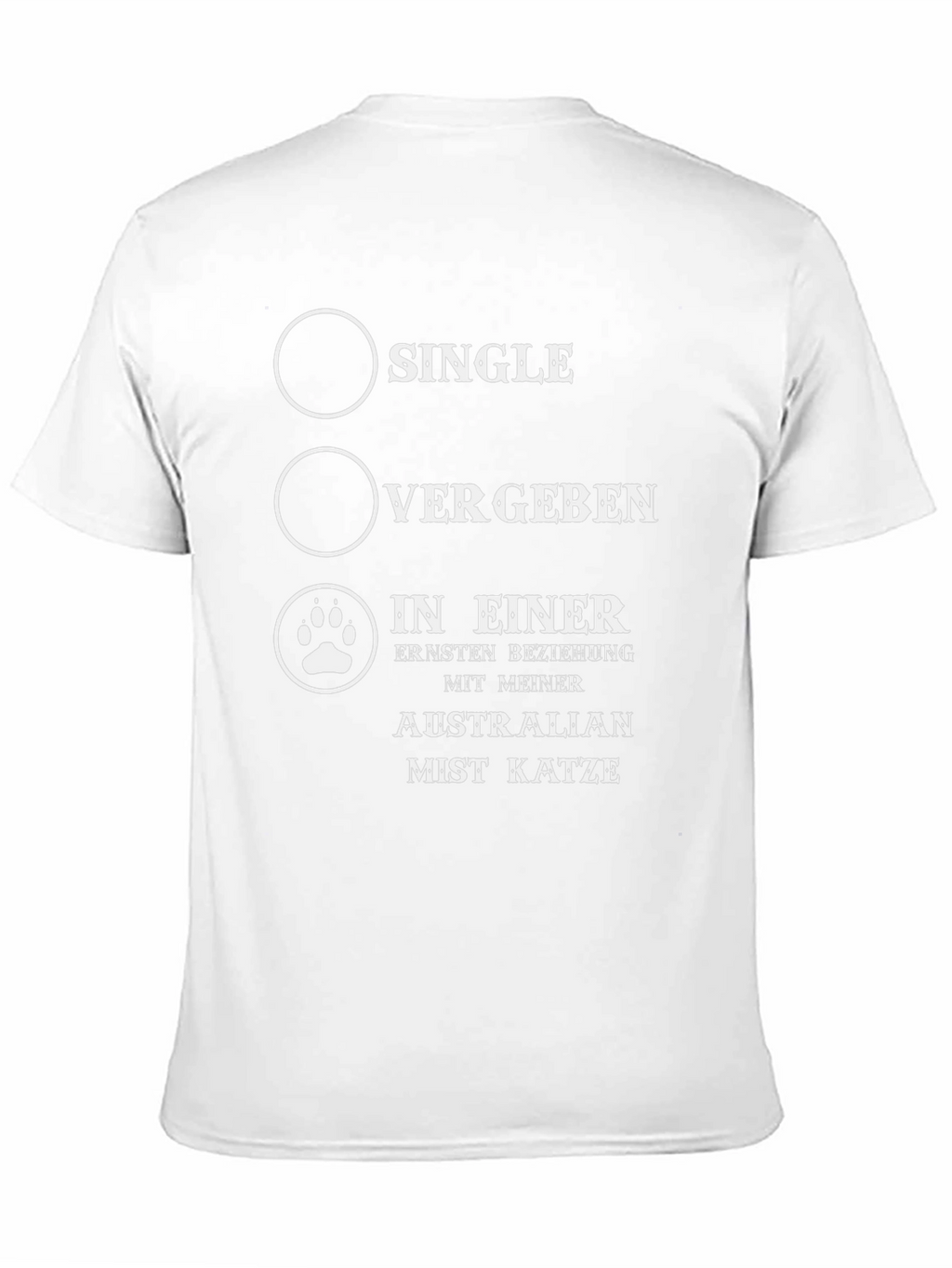 Single? Taken? Australian Mist Cat Lover T-Shirt