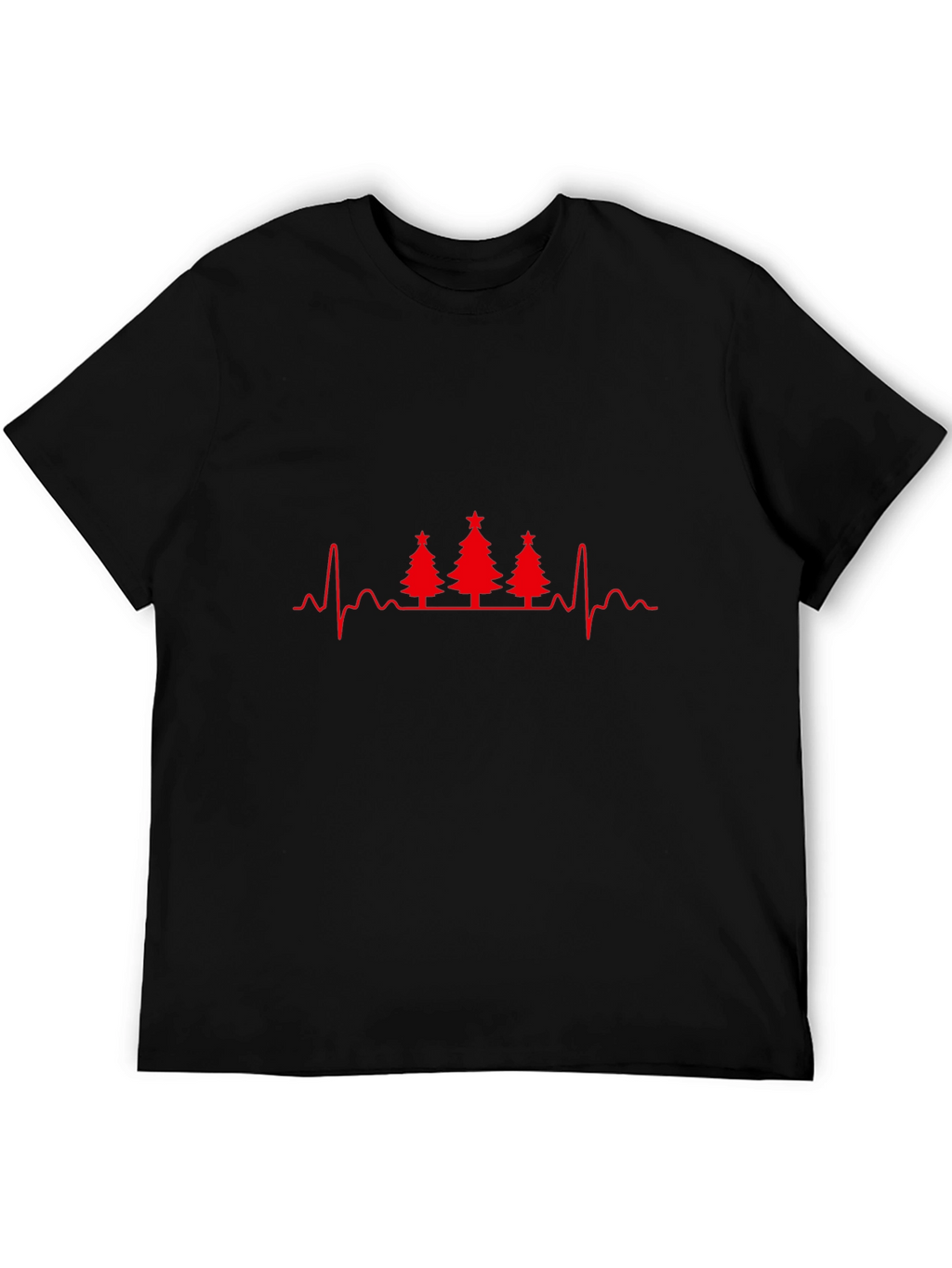 Christmas Tree Heartbeat T-Shirt - Holiday ECG
