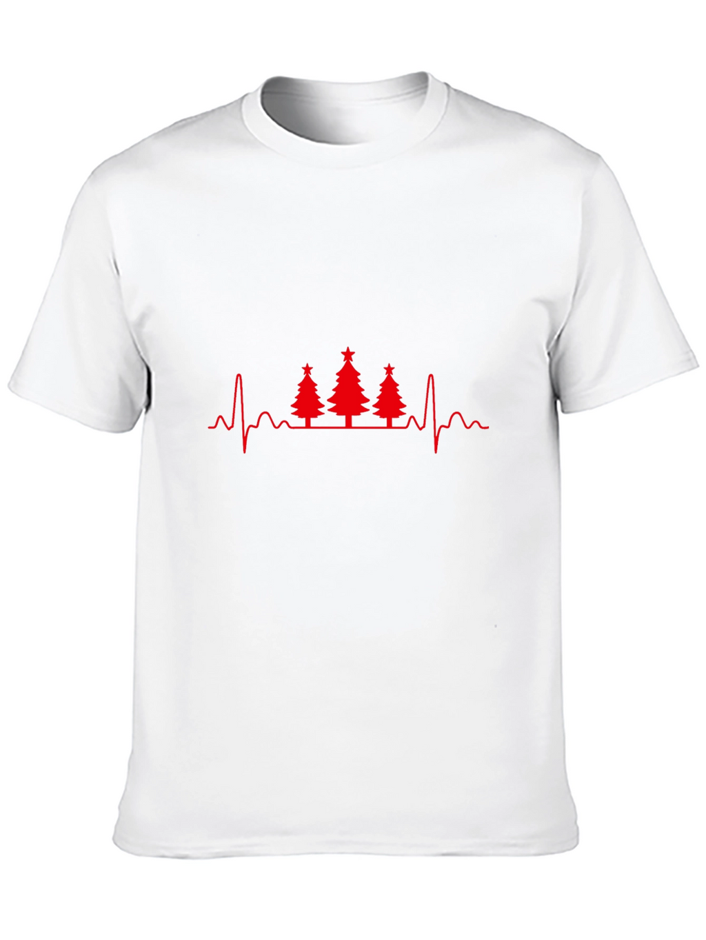 Christmas Tree Heartbeat T-Shirt - Holiday ECG