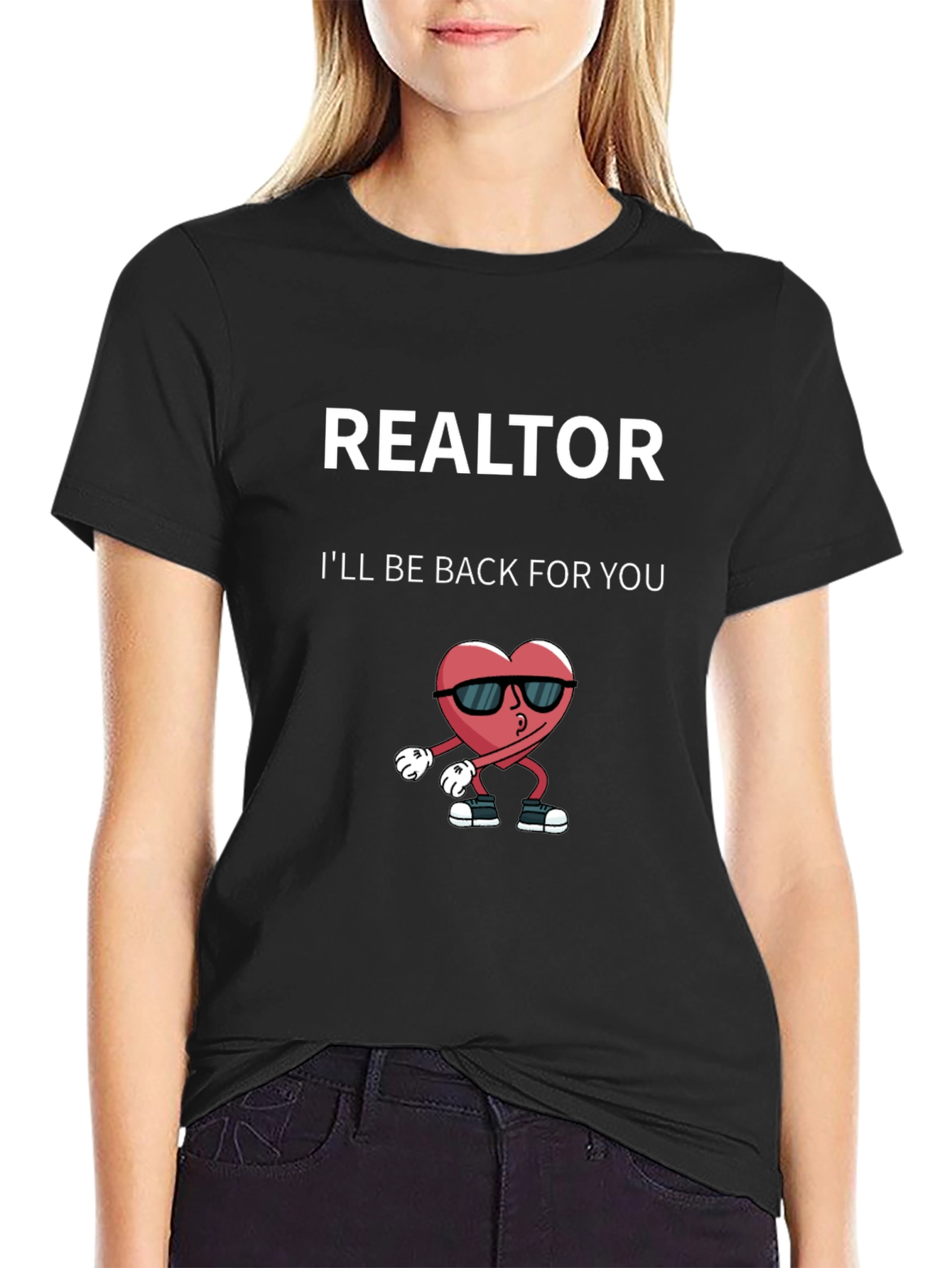 Realtor Heart Graphic Tee - Ill Be Back For You