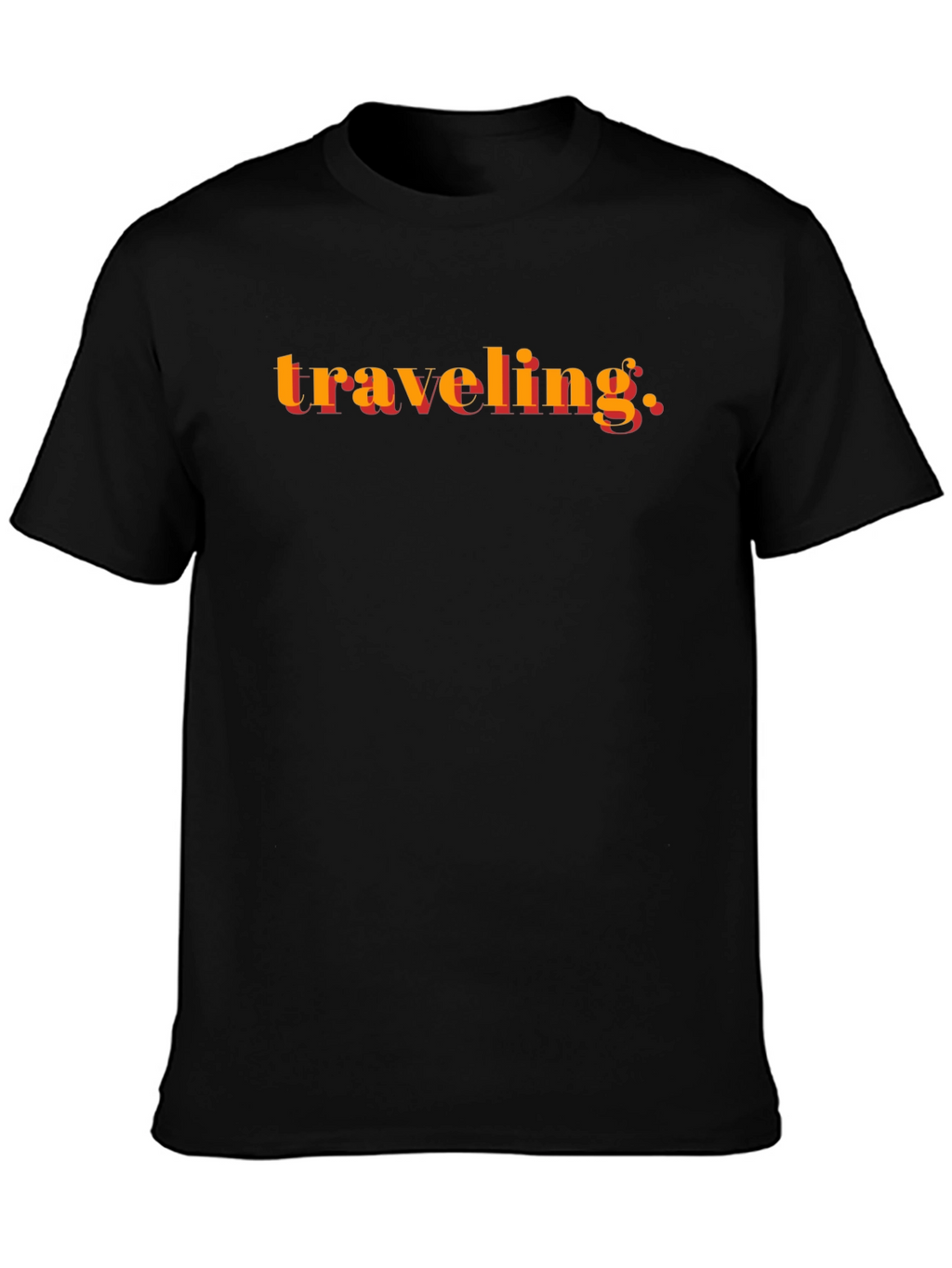 Traveling Graphic Black T-Shirt