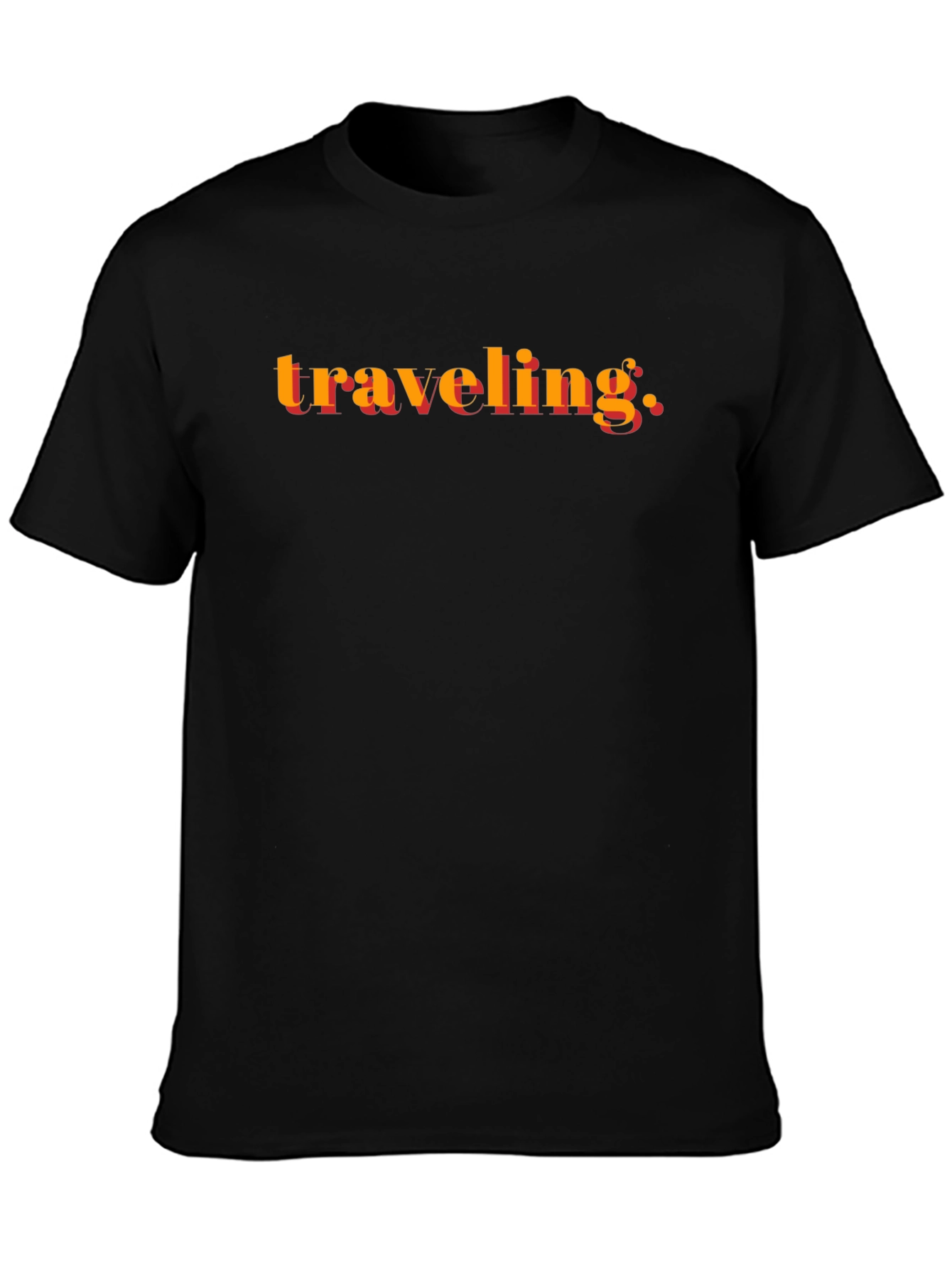 Traveling Graphic Black T-Shirt