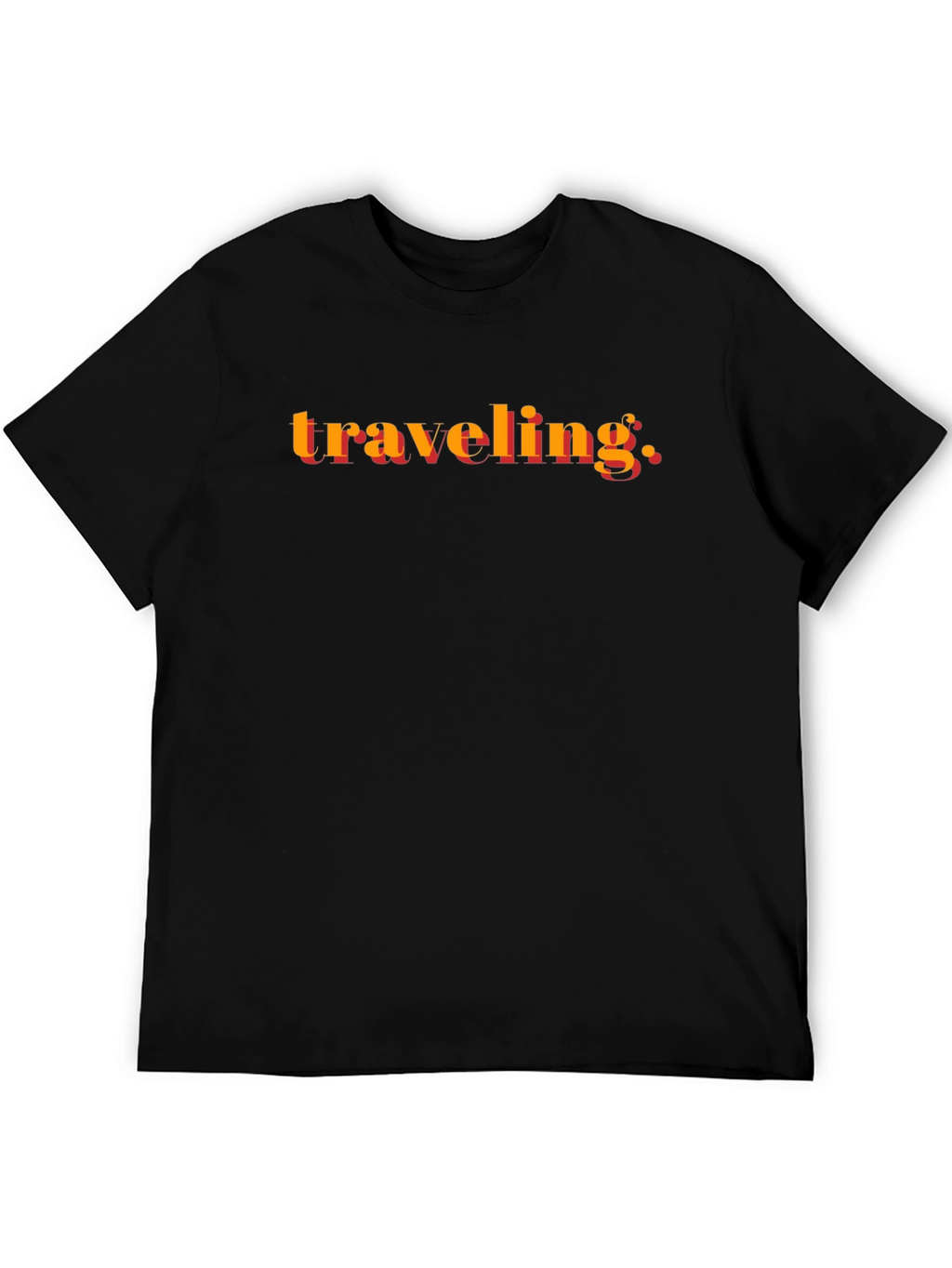 Traveling Graphic Black T-Shirt