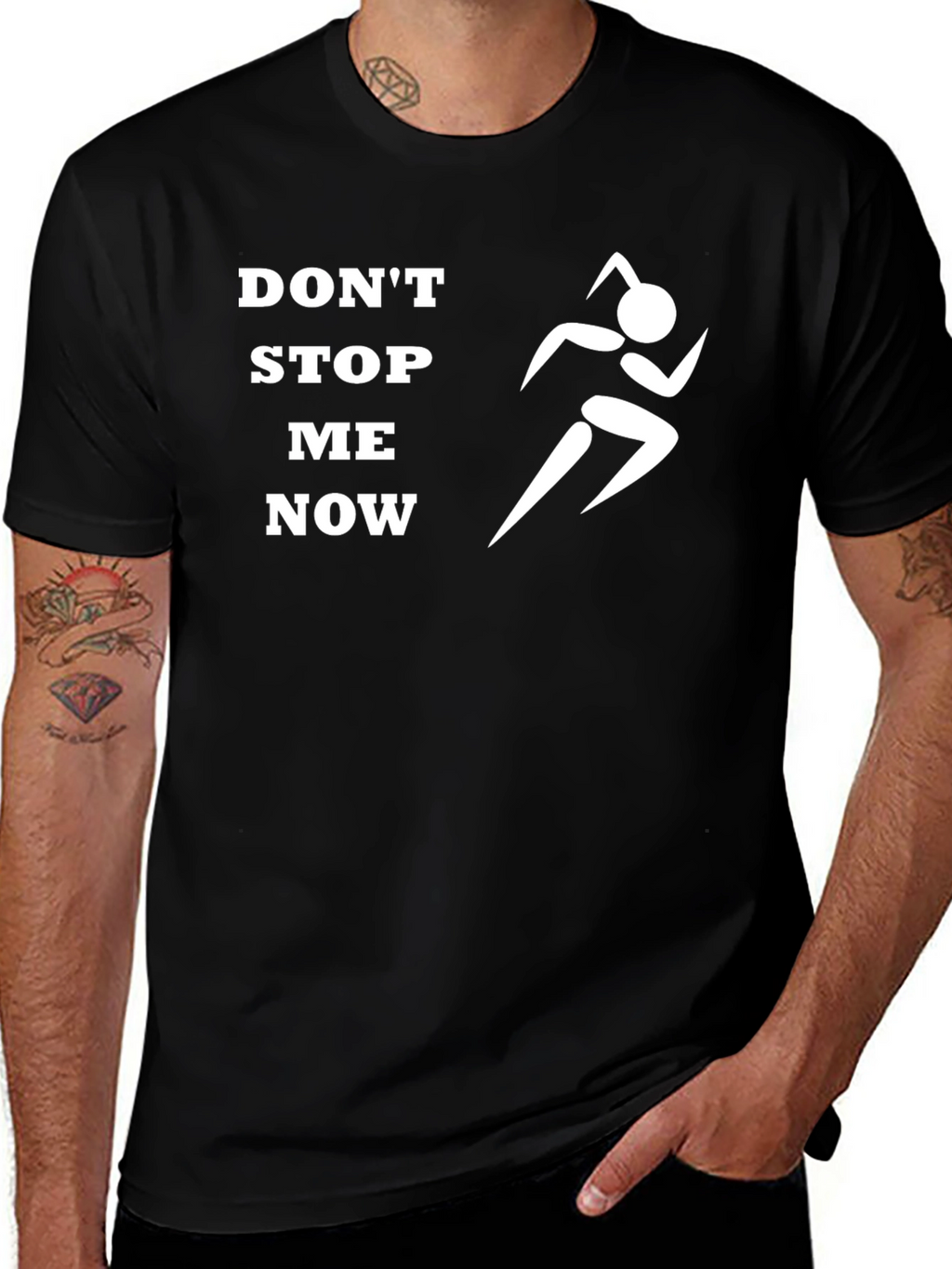 Dont Stop Me Now Graphic Tee - Black
