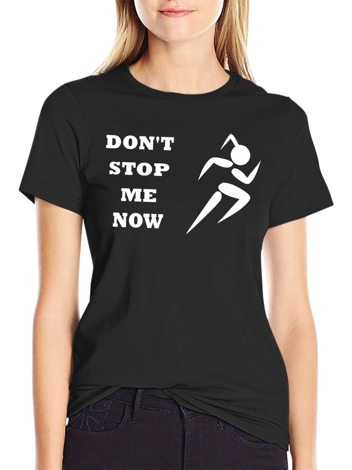 Dont Stop Me Now Graphic Tee - Black