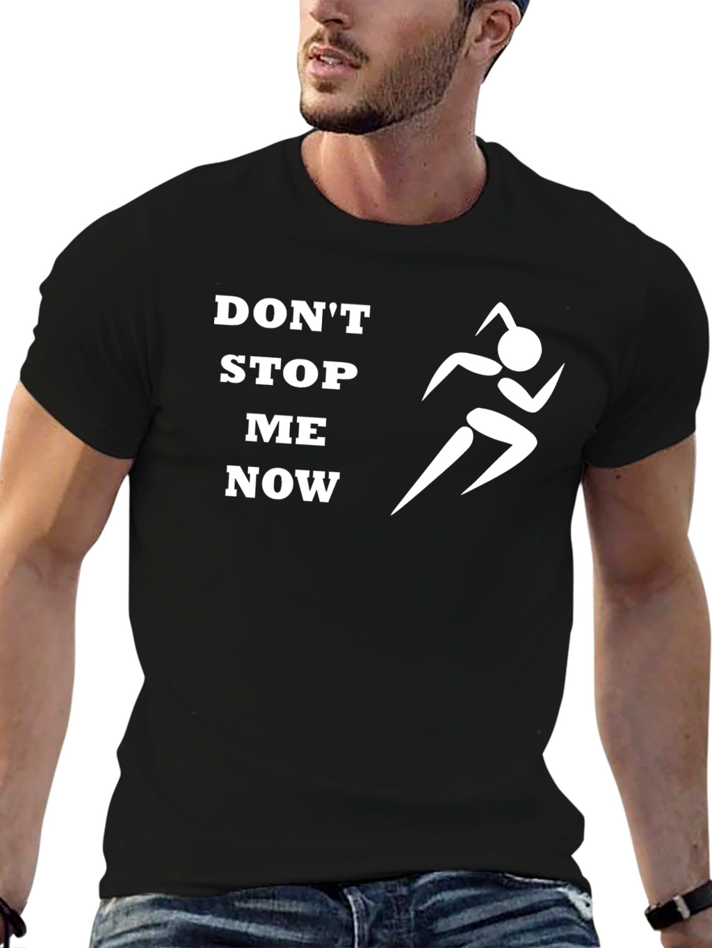Dont Stop Me Now Graphic Tee - Black