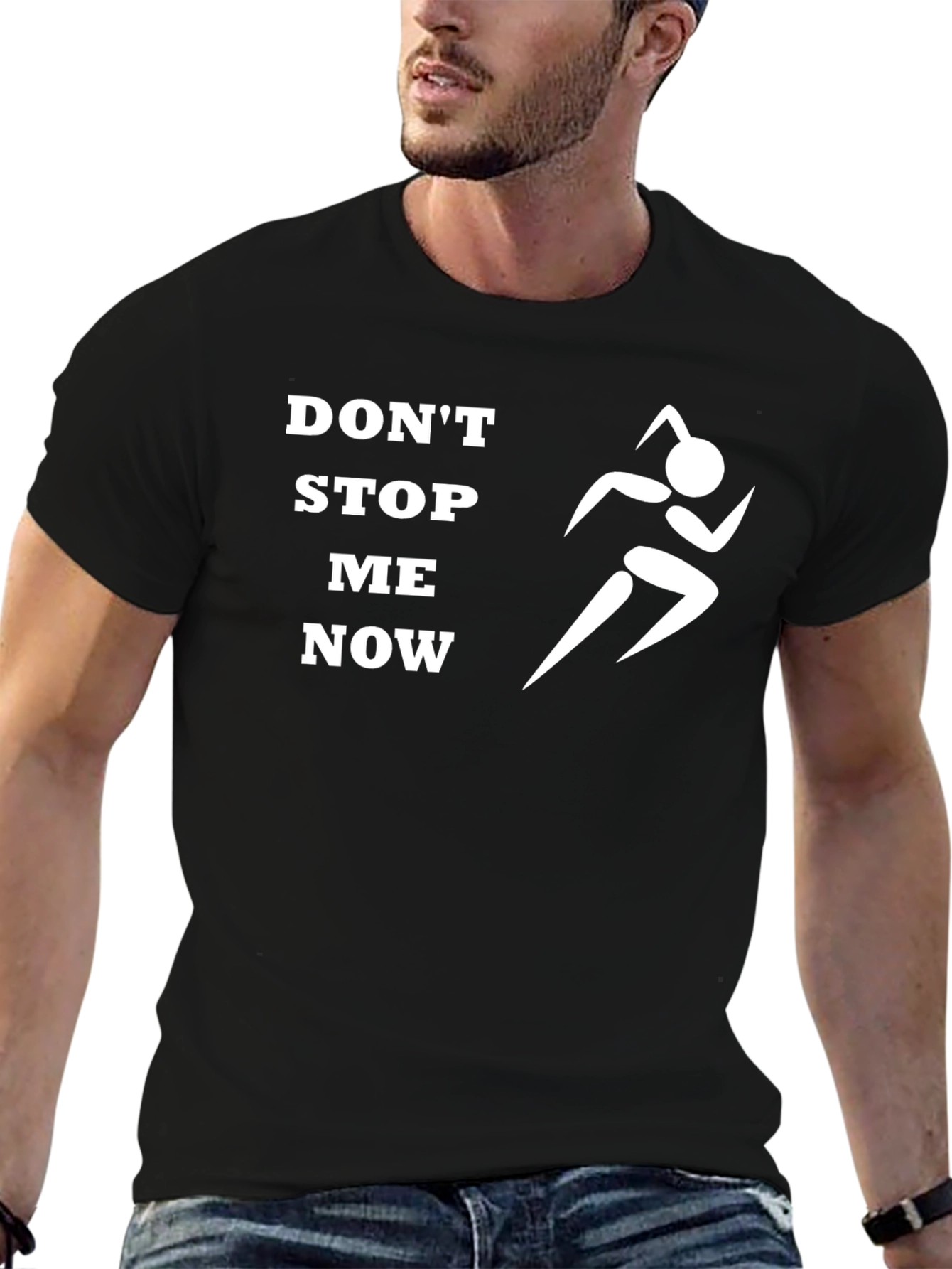 Dont Stop Me Now Graphic Tee - Black