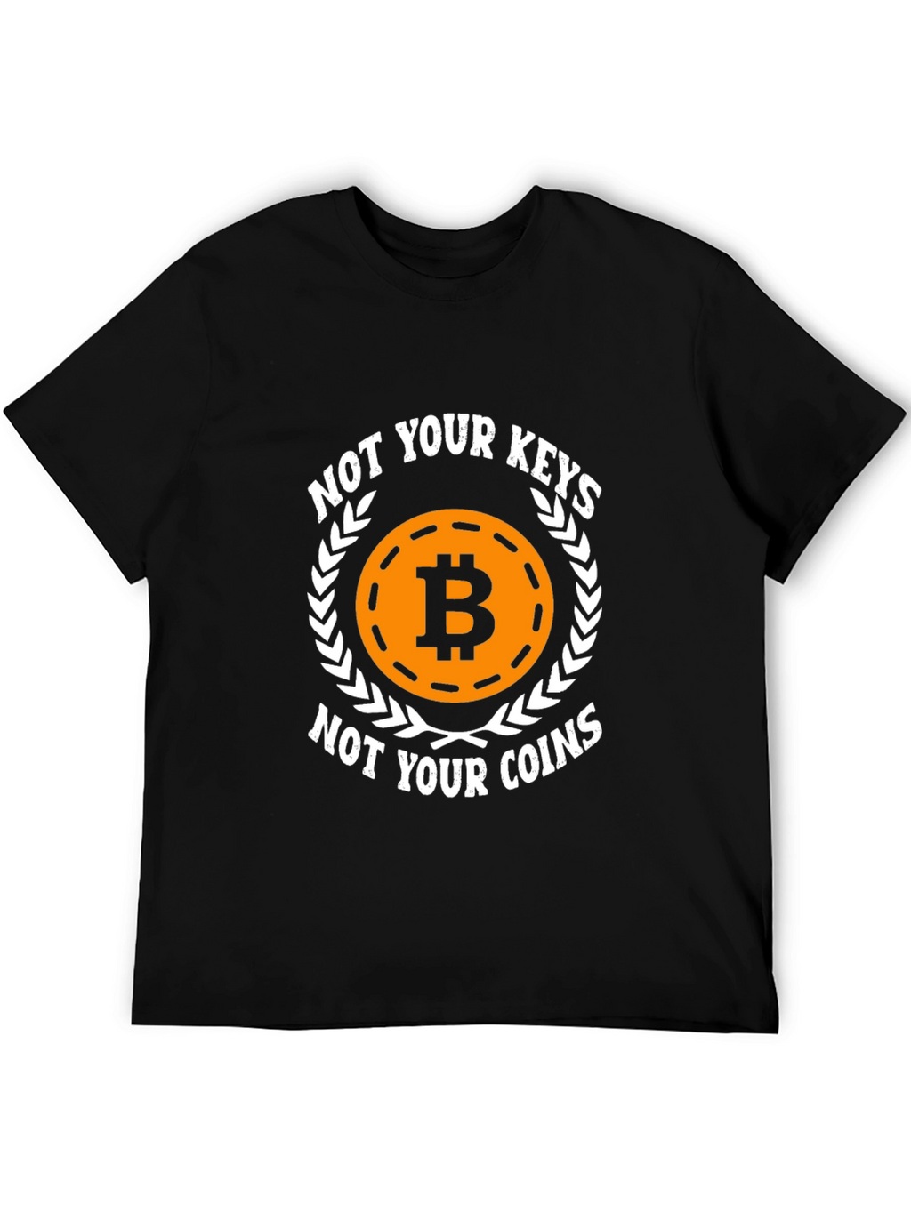 Bitcoin Keys Coins Graphic T-Shirt