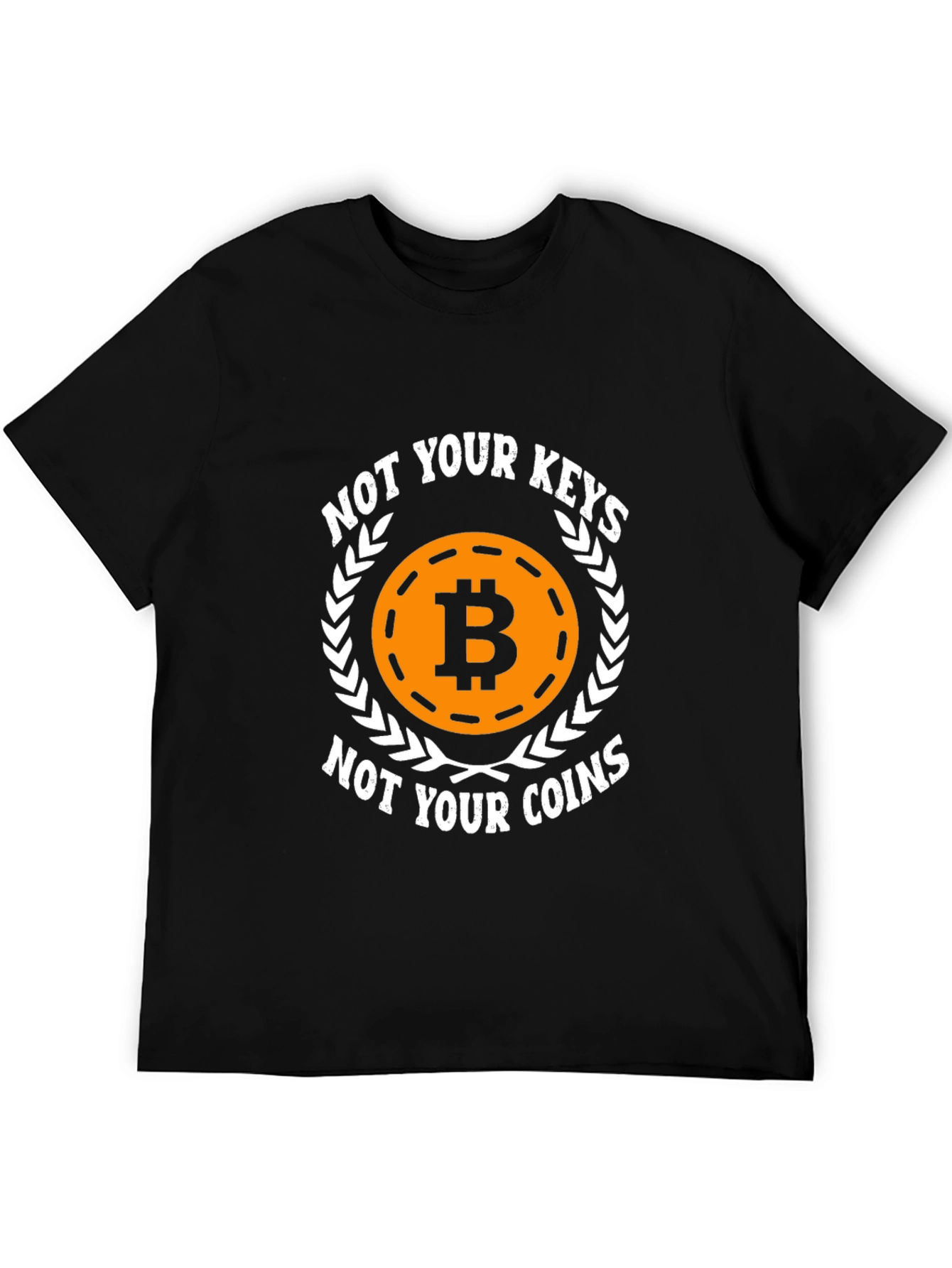 Bitcoin Keys Coins Graphic T-Shirt