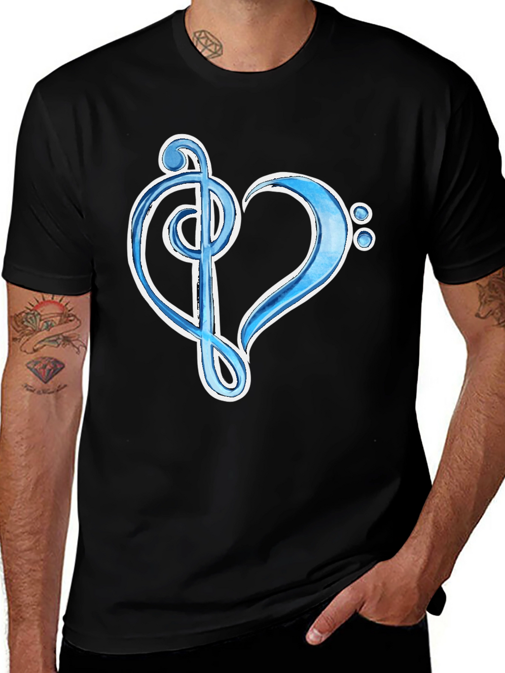 Musical Heart Graphic Tee