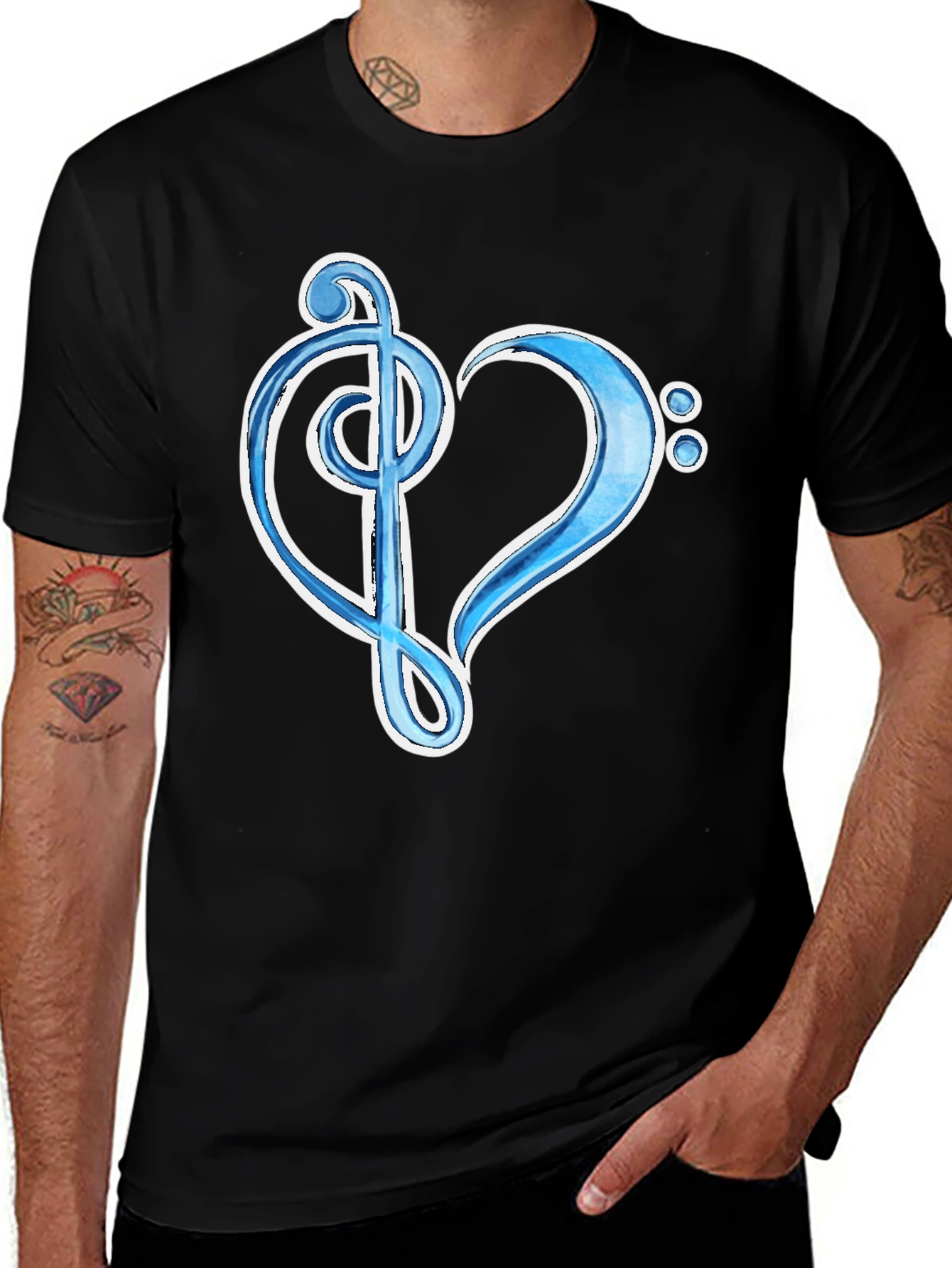 Musical Heart Graphic Tee