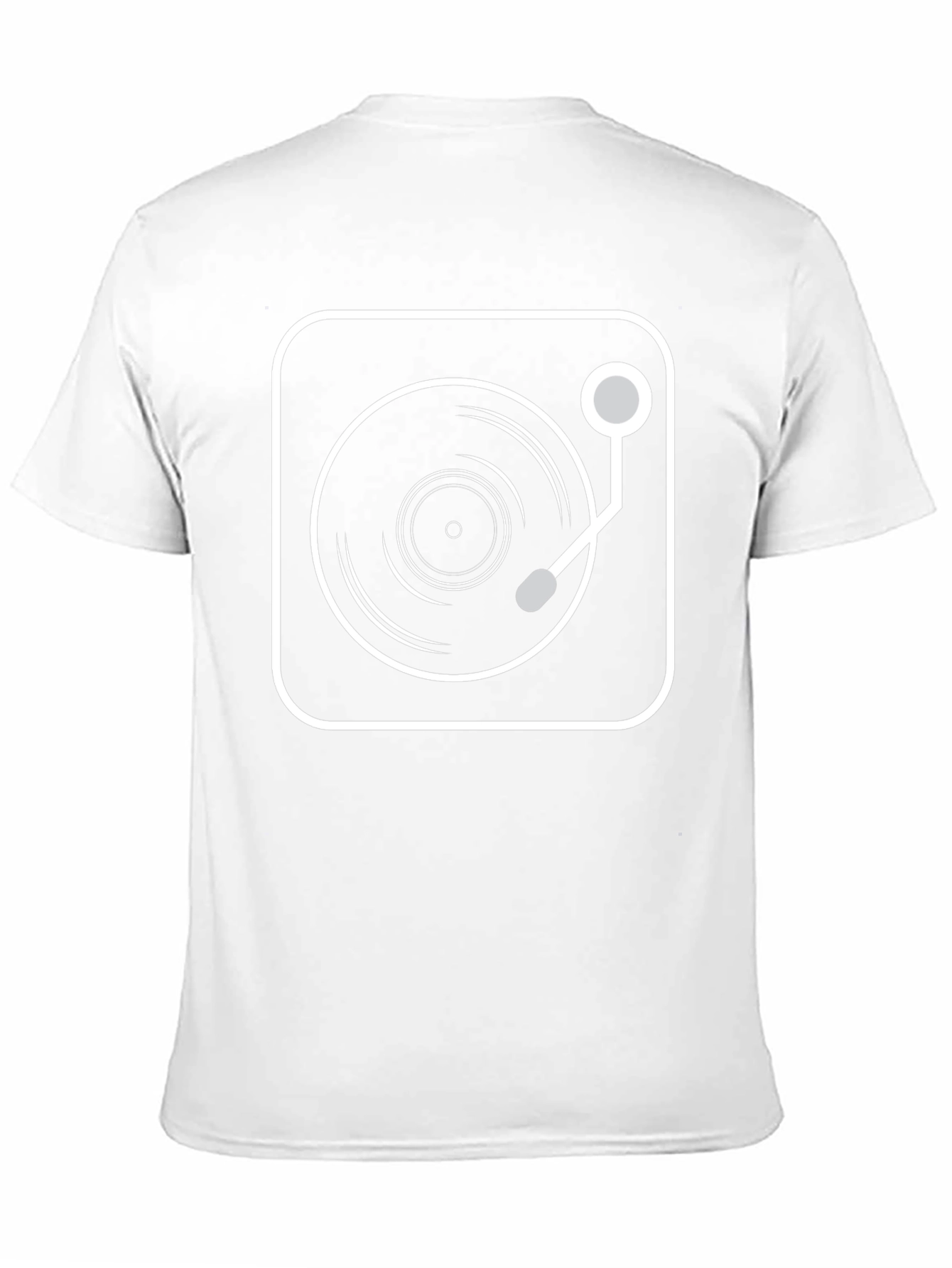 Retro Turntable Graphic Tee - Black
