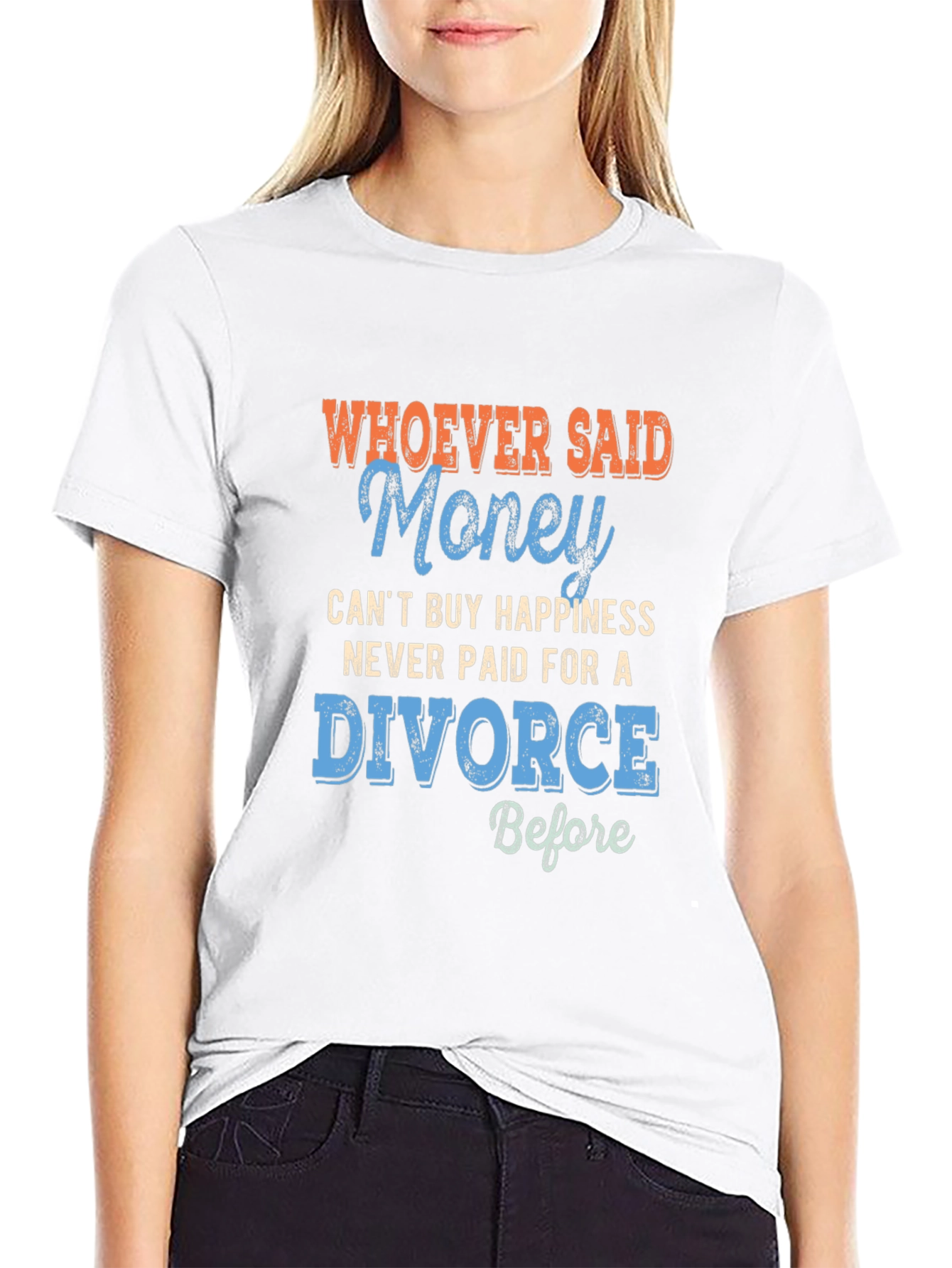 Funny Divorce T-Shirt - Money Can Buy Happiness