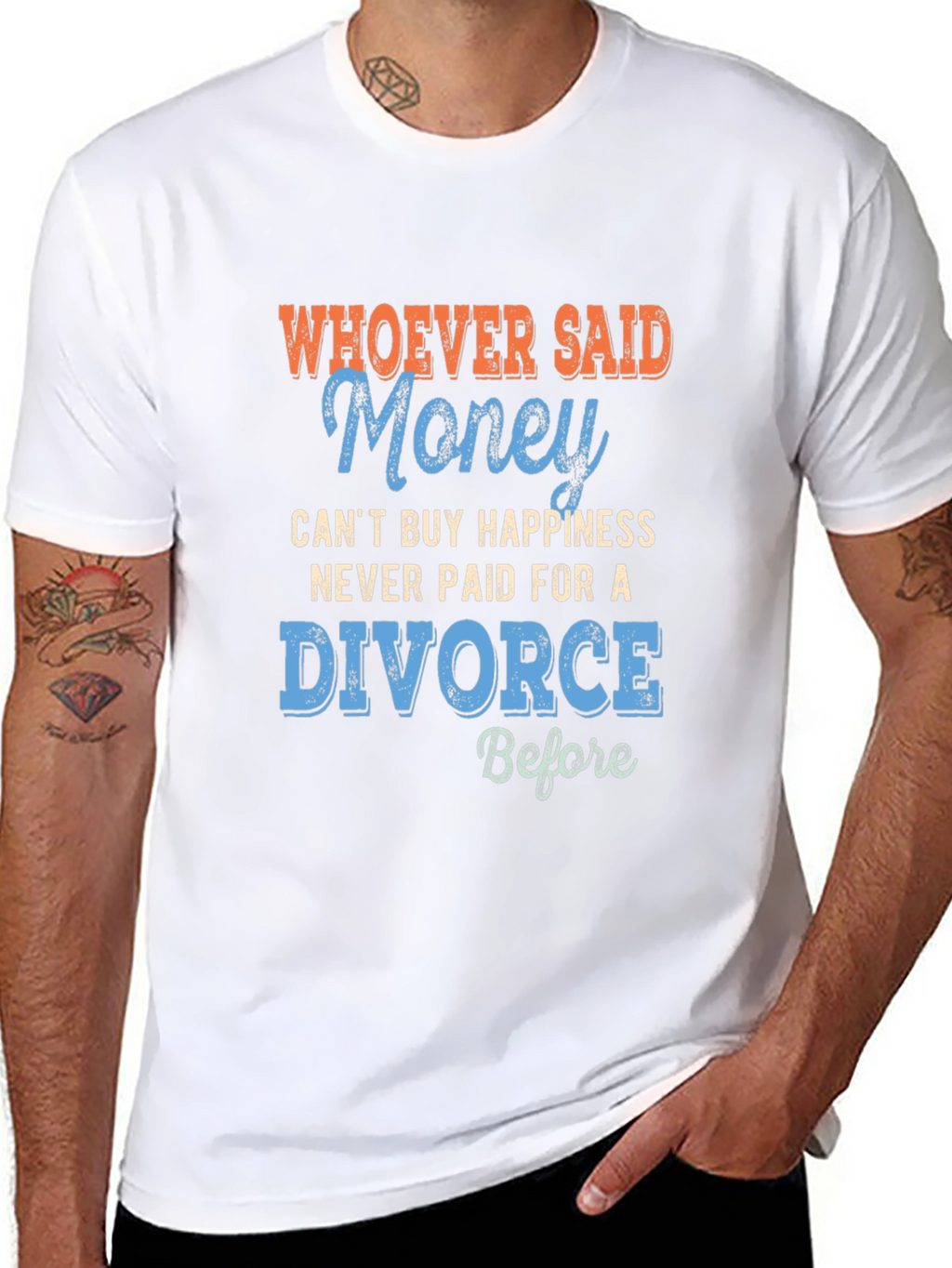 Funny Divorce T-Shirt - Money Can Buy Happiness