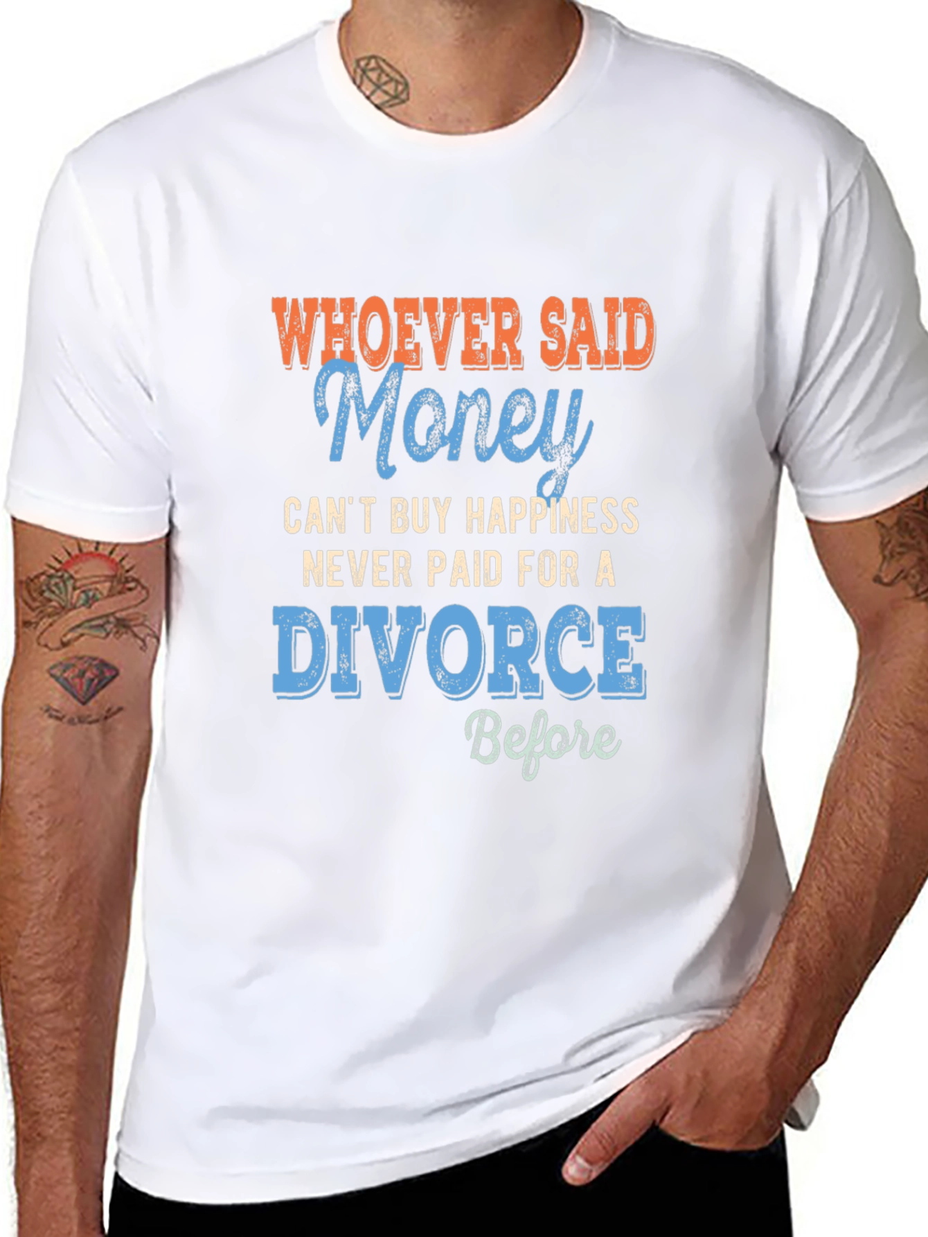 Funny Divorce T-Shirt - Money Can Buy Happiness