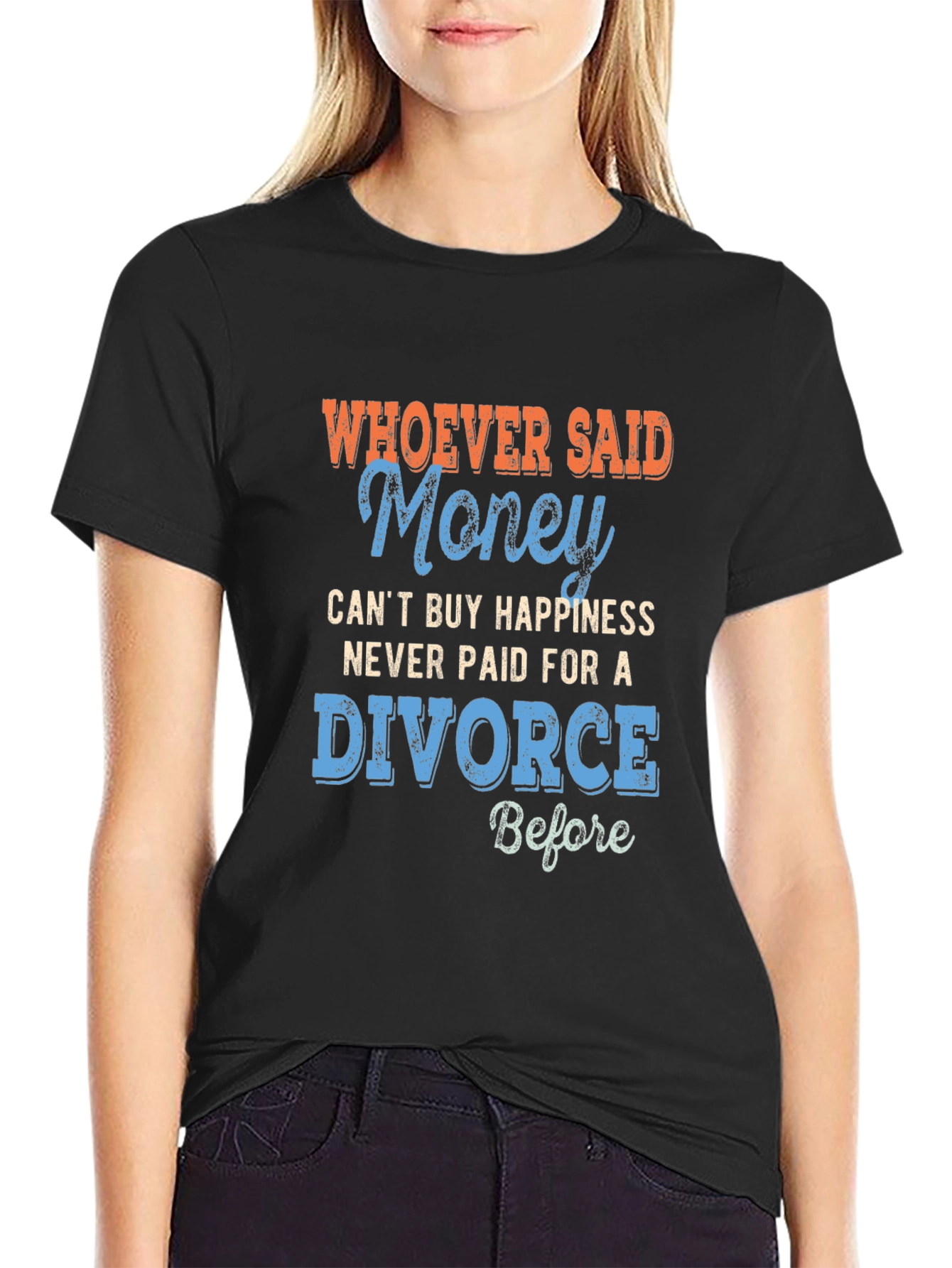 Funny Divorce T-Shirt - Money Can Buy Happiness